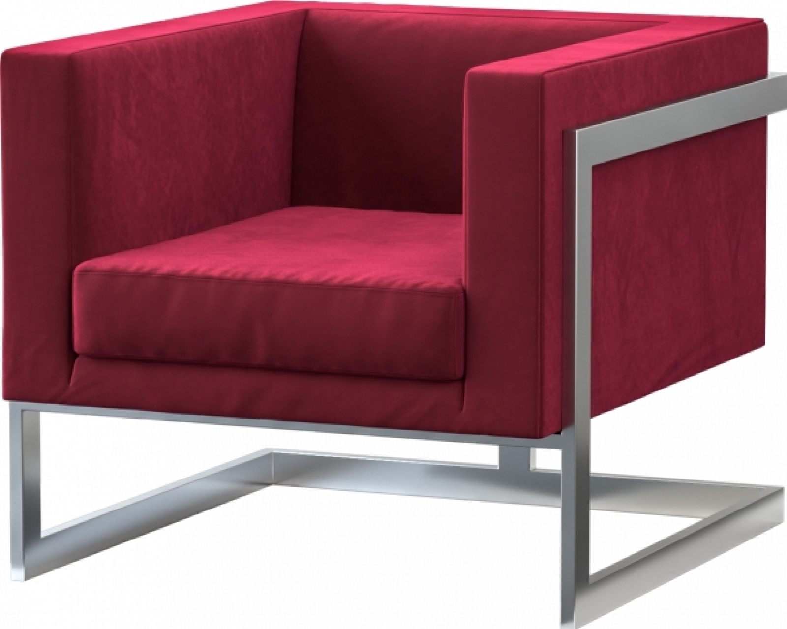 Кресло Andrian красного цвета в аренду