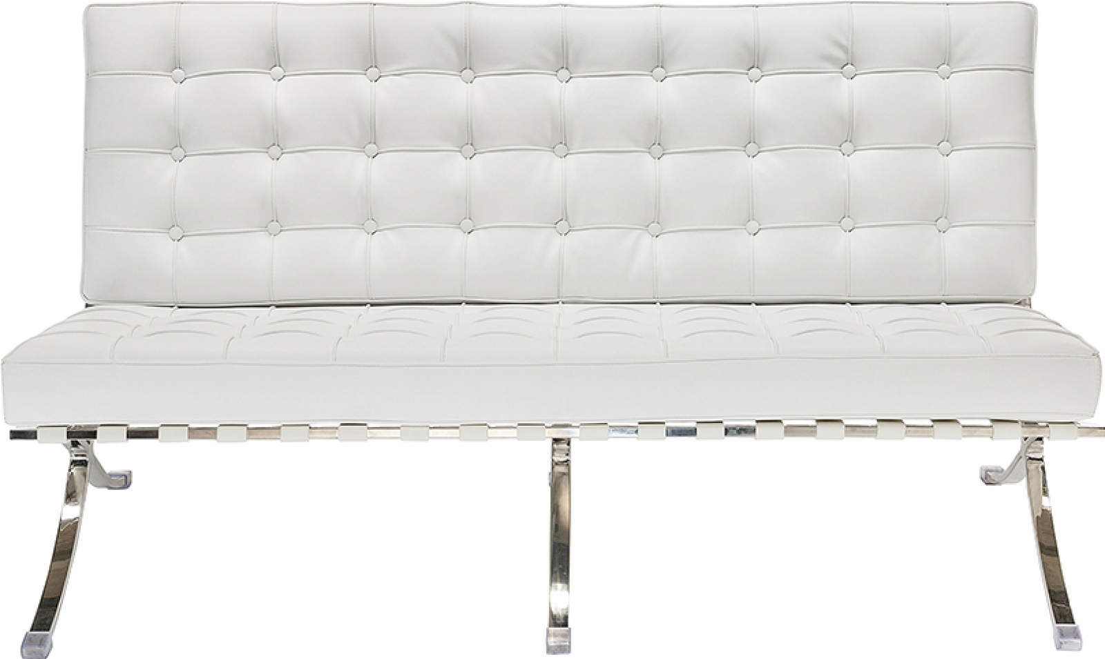 Двухместный диван Barcelona белого цвета в аренду