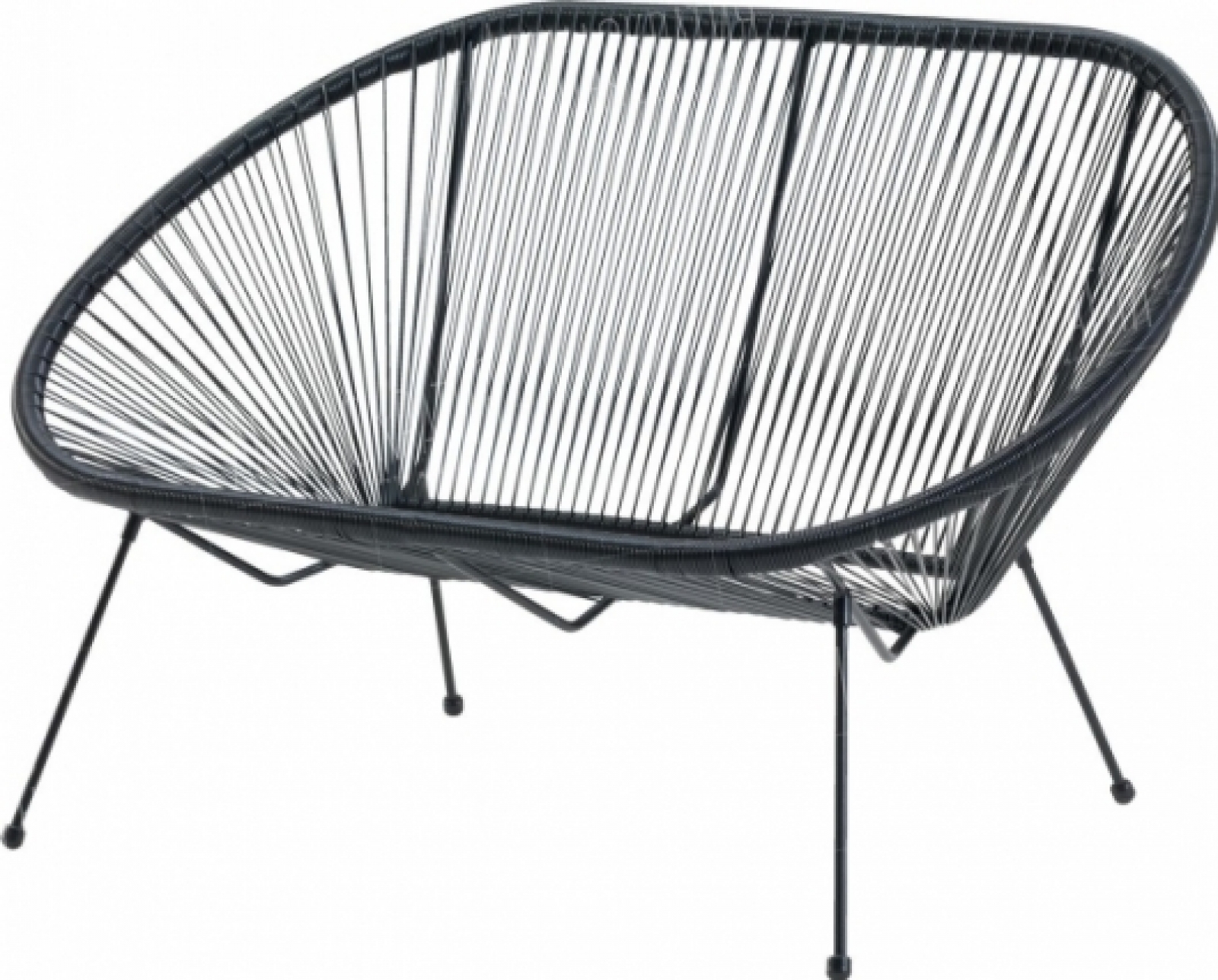 Двухместный диван Acapulco черного цвета в аренду