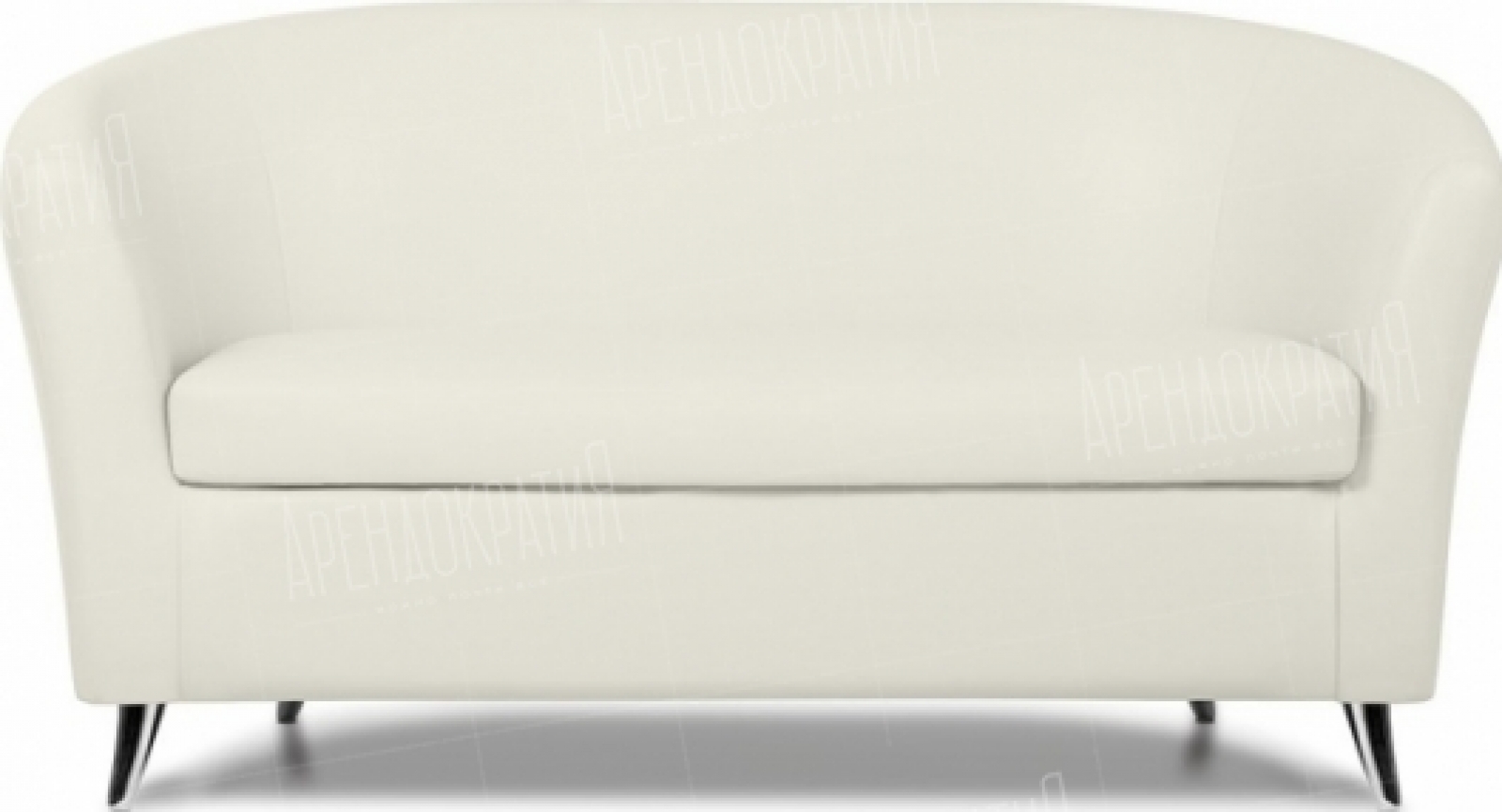 Двухместный диван Forum белого цвета в аренду