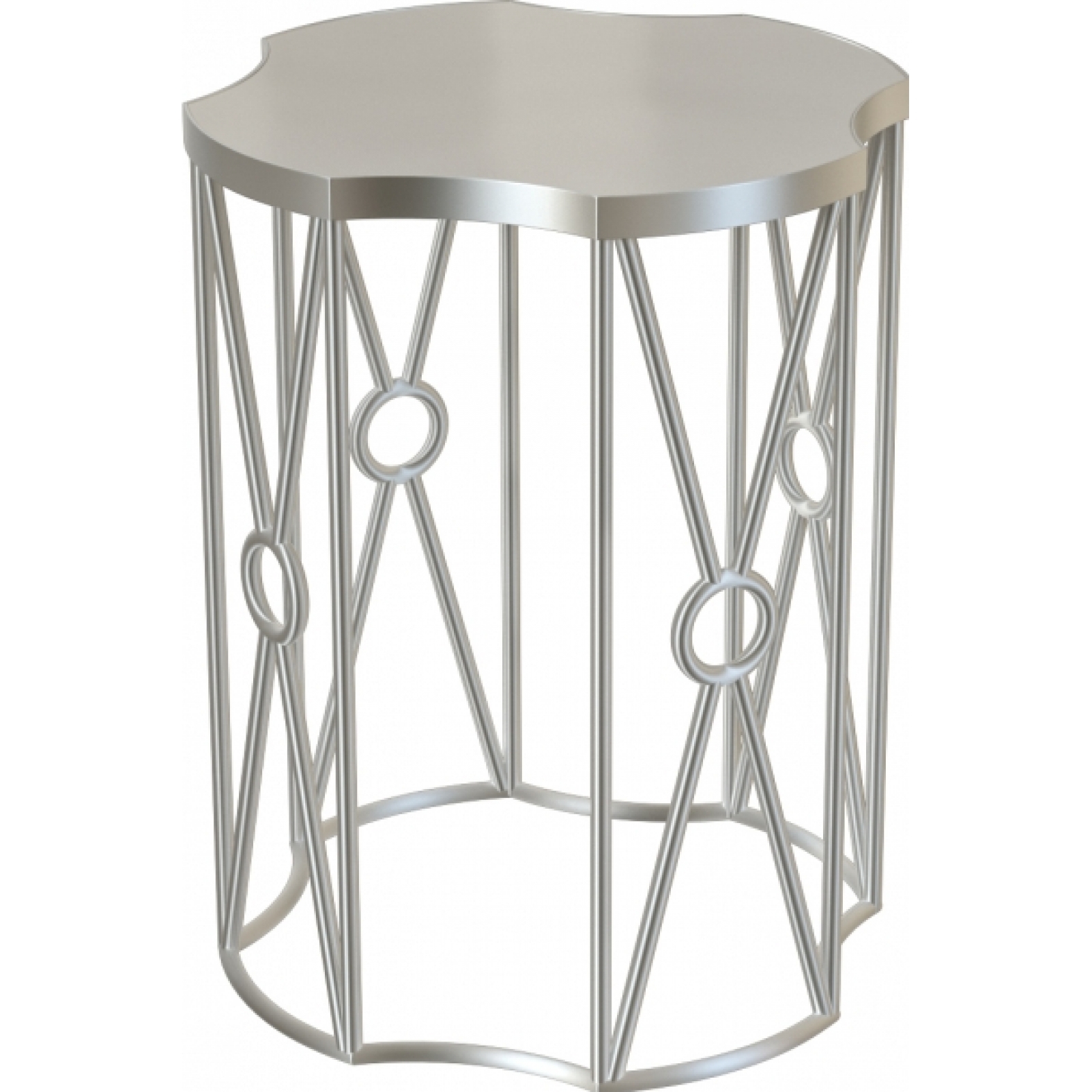 Журнальный стол Sun 55 серебристого цвета в аренду