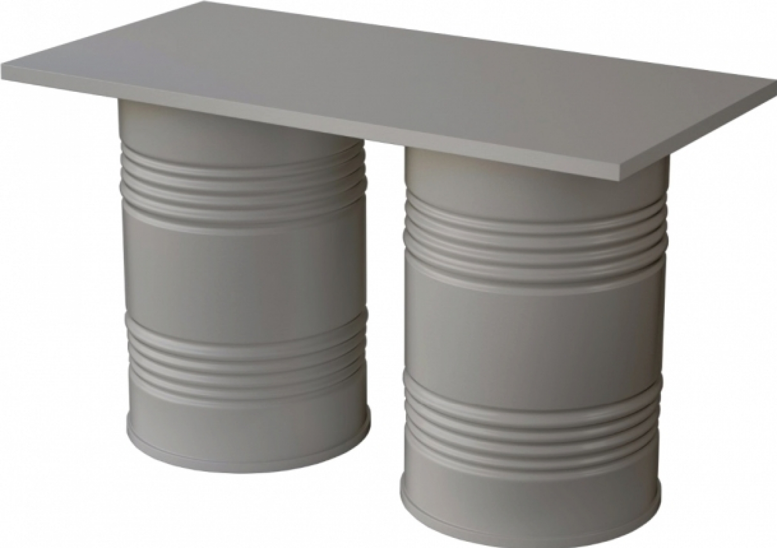 Барный стол Barrel 150 серого цвета в аренду