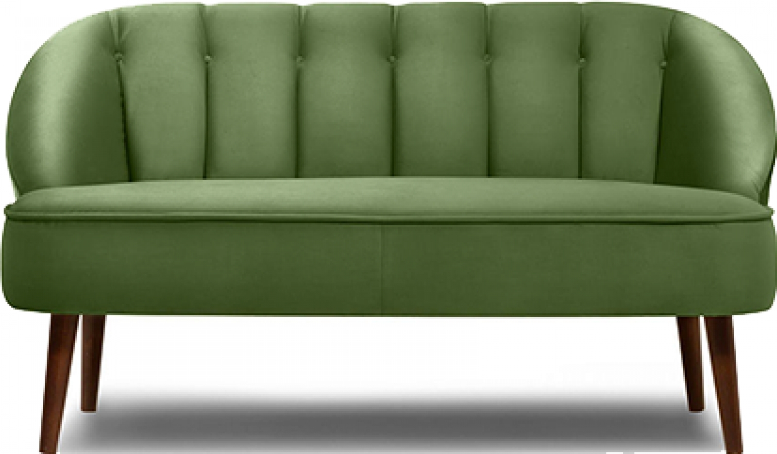 Двухместный диван Моna зеленого цвета в аренду