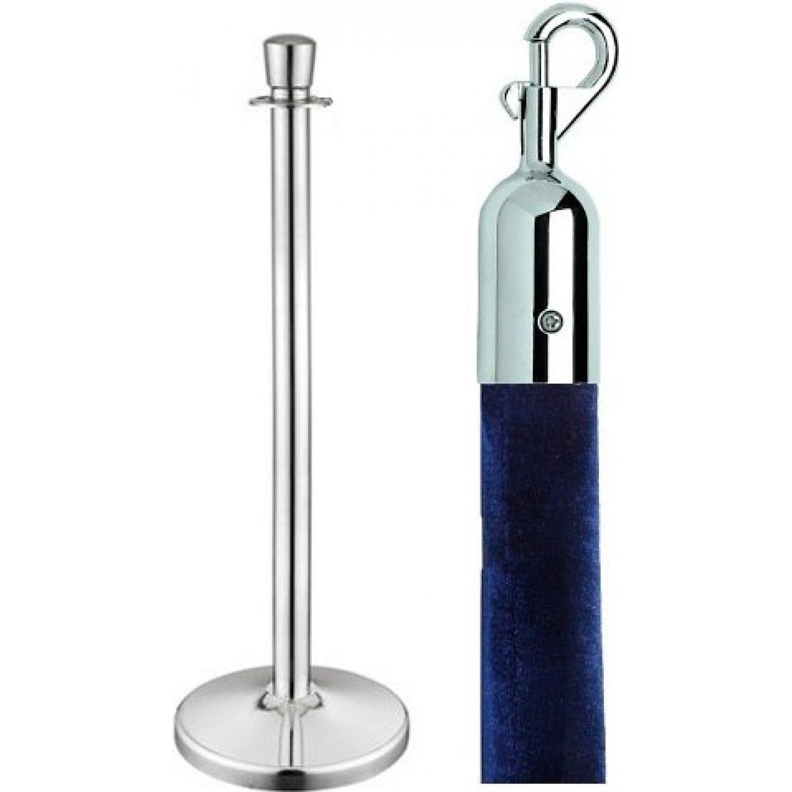 Столбик оградительный Guard Chrome серебристого цвета в аренду