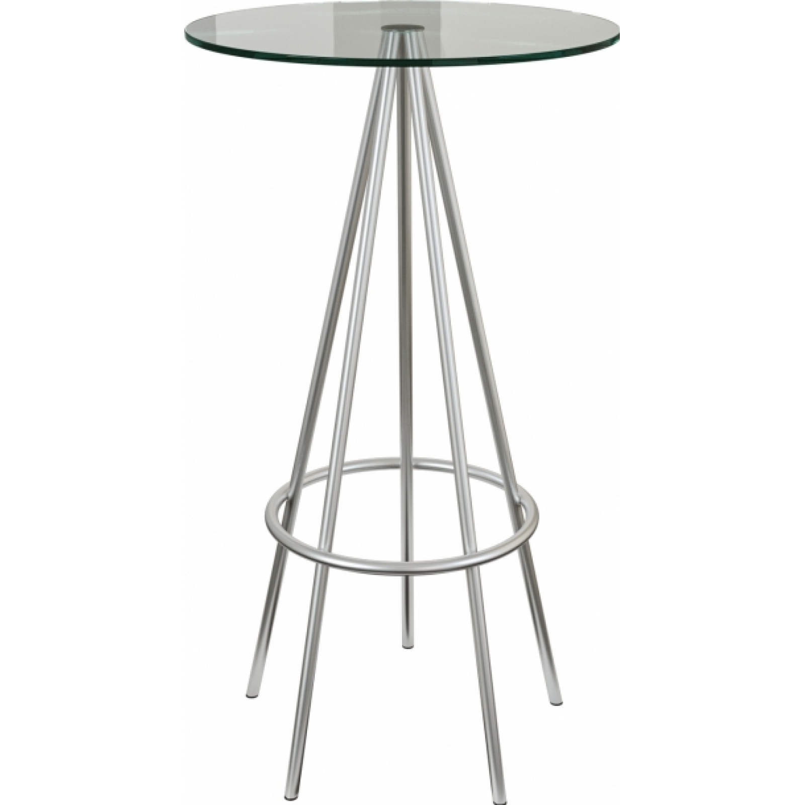 Барный стол Rivet серебристого цвета в аренду