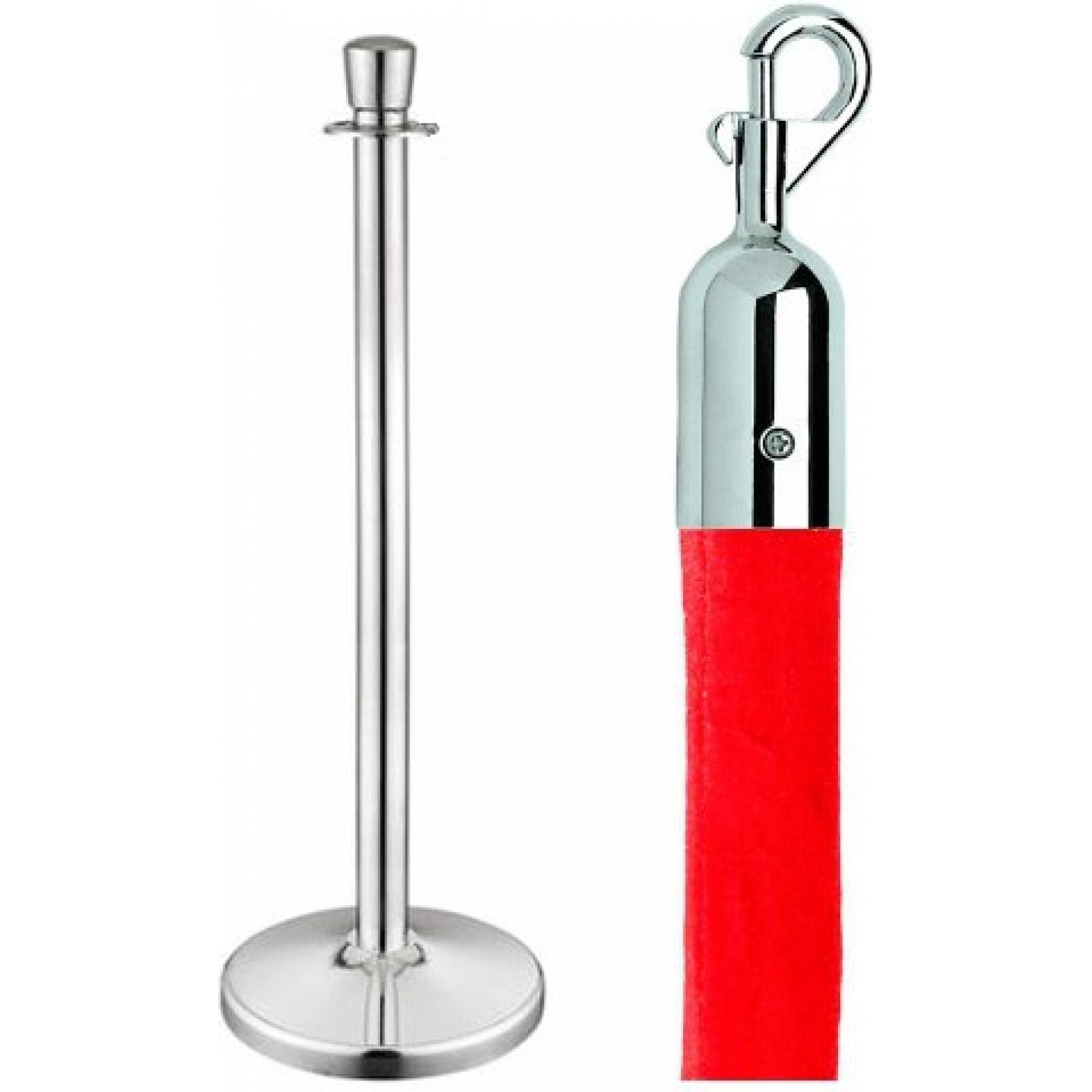 Столбик оградительный Guard Chrome серебристого цвета в аренду