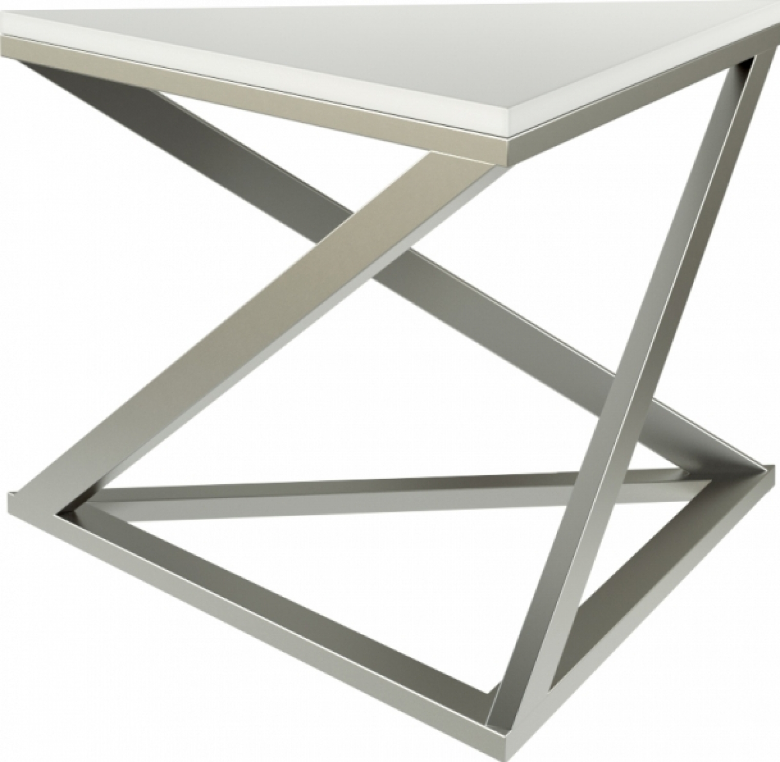 Журнальный стол Triangle белого цвета в аренду