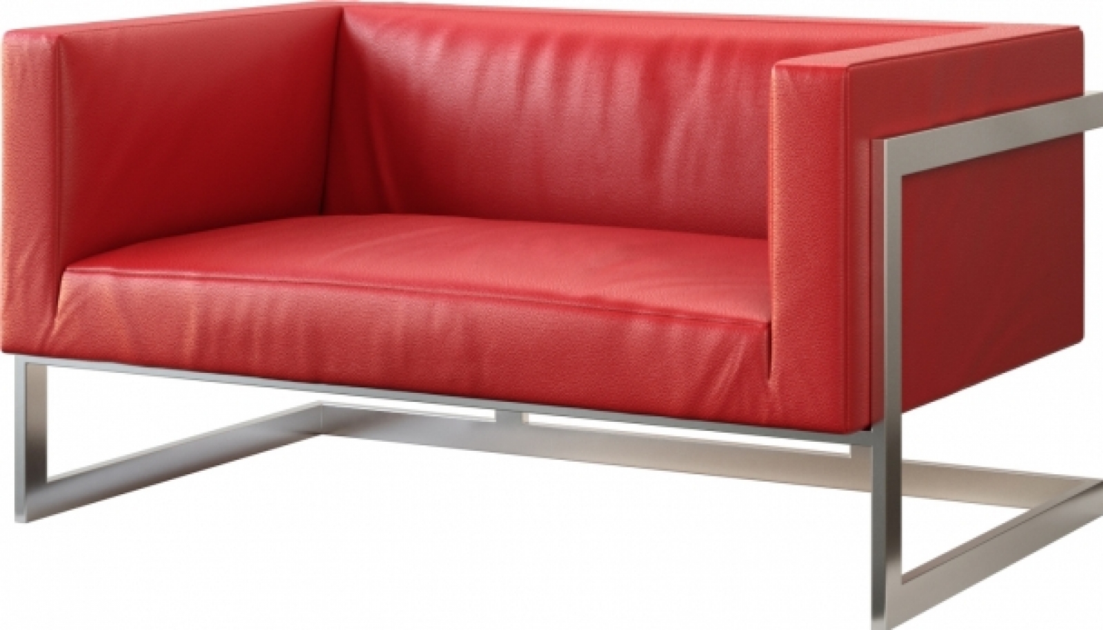 Двухместный диван Andrian красного цвета в аренду