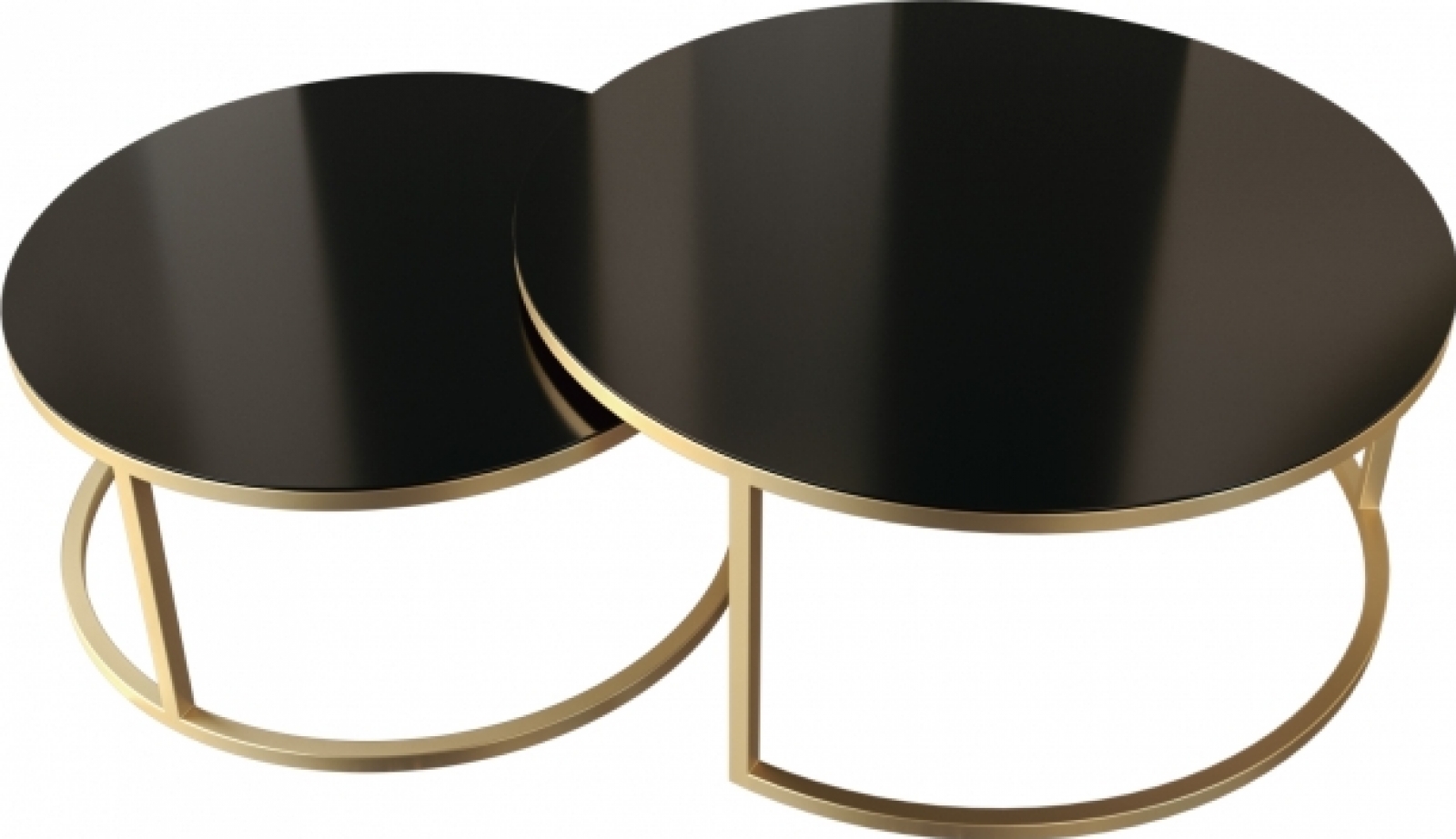 Журнальный стол Duet черного цвета в аренду