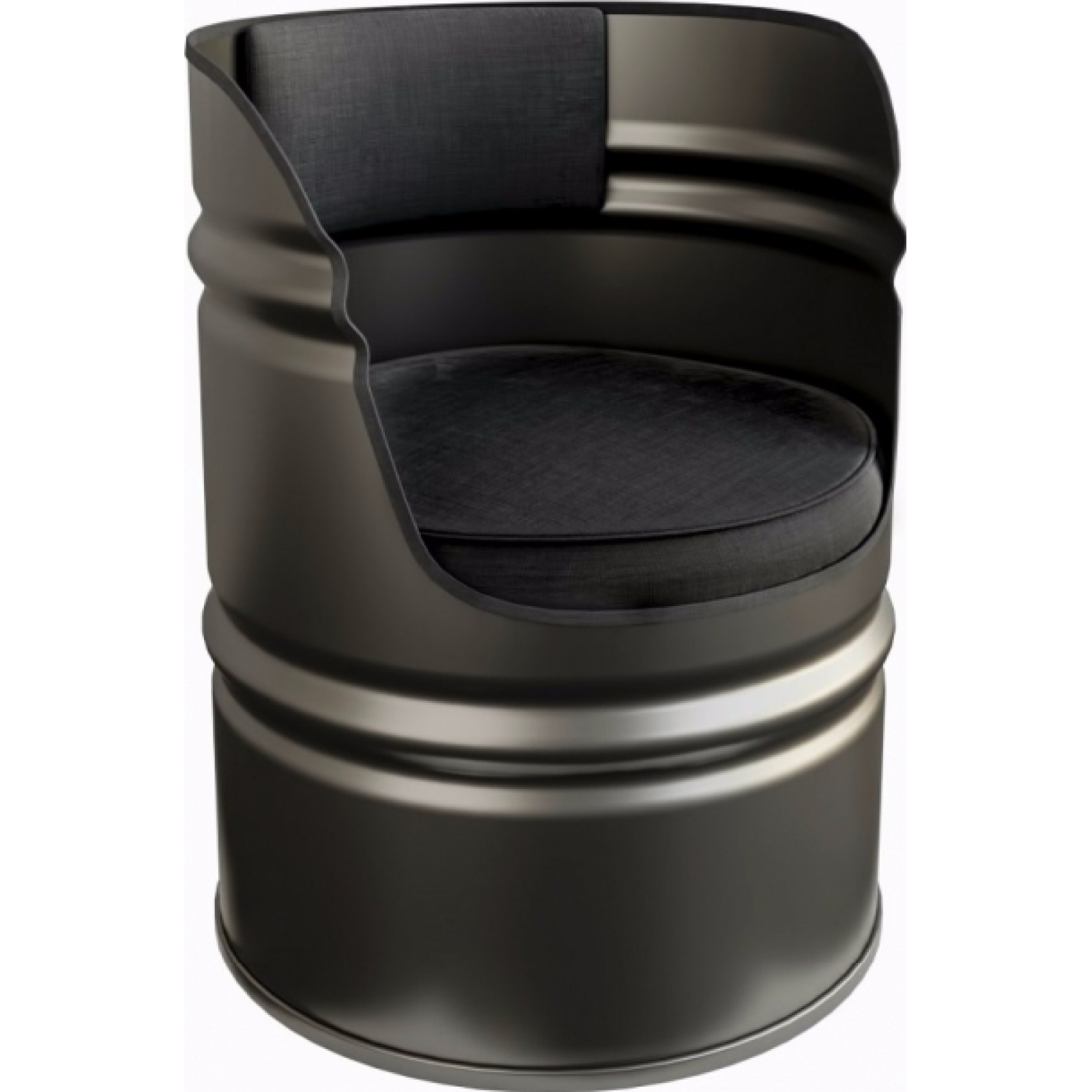 Кресло Barrel черного цвета в аренду