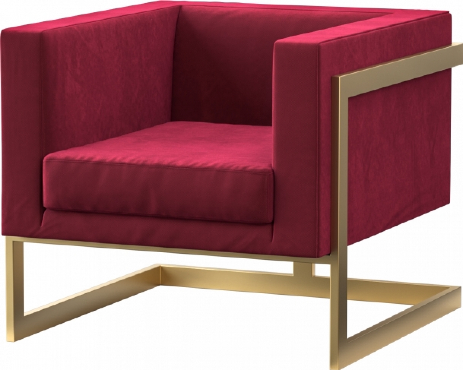 Кресло Andrian красного цвета в аренду