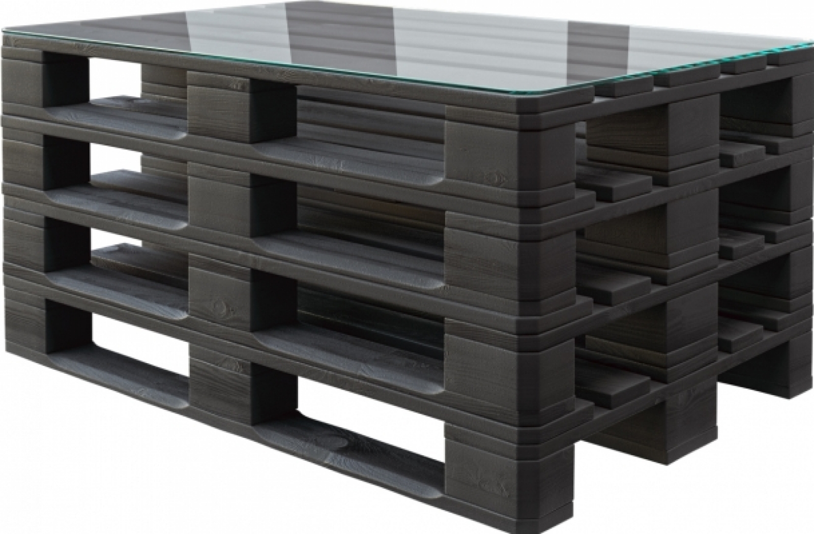 Стол Pallet черного цвета в аренду