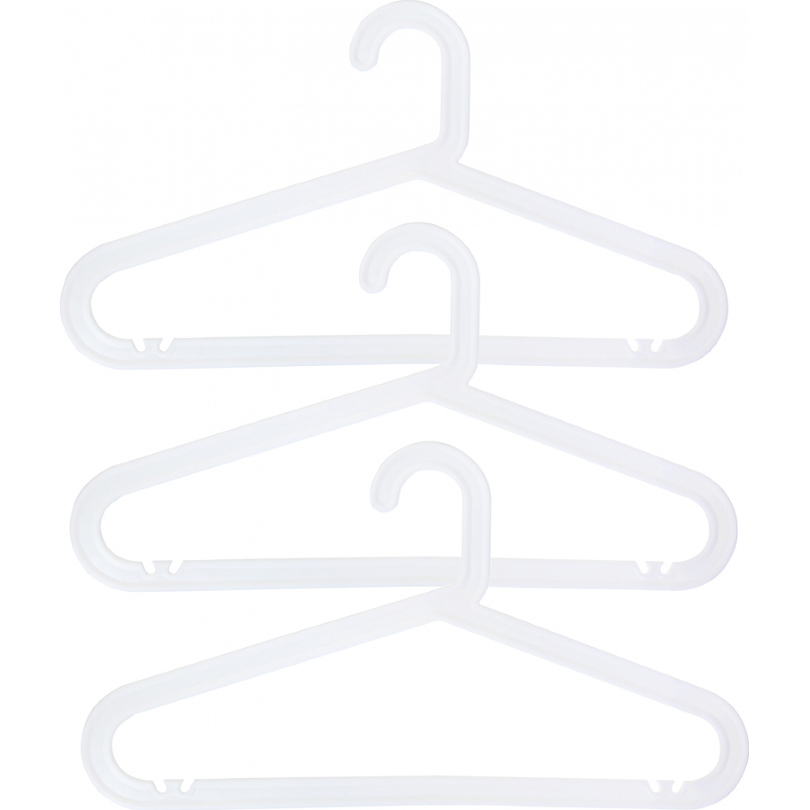 Комплект из 10 плечиков белого цвета в аренду