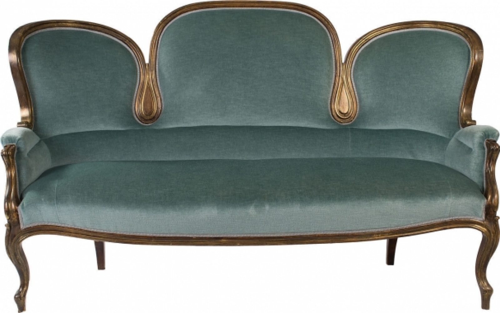 Трехместный диван Breeze зеленого цвета в аренду