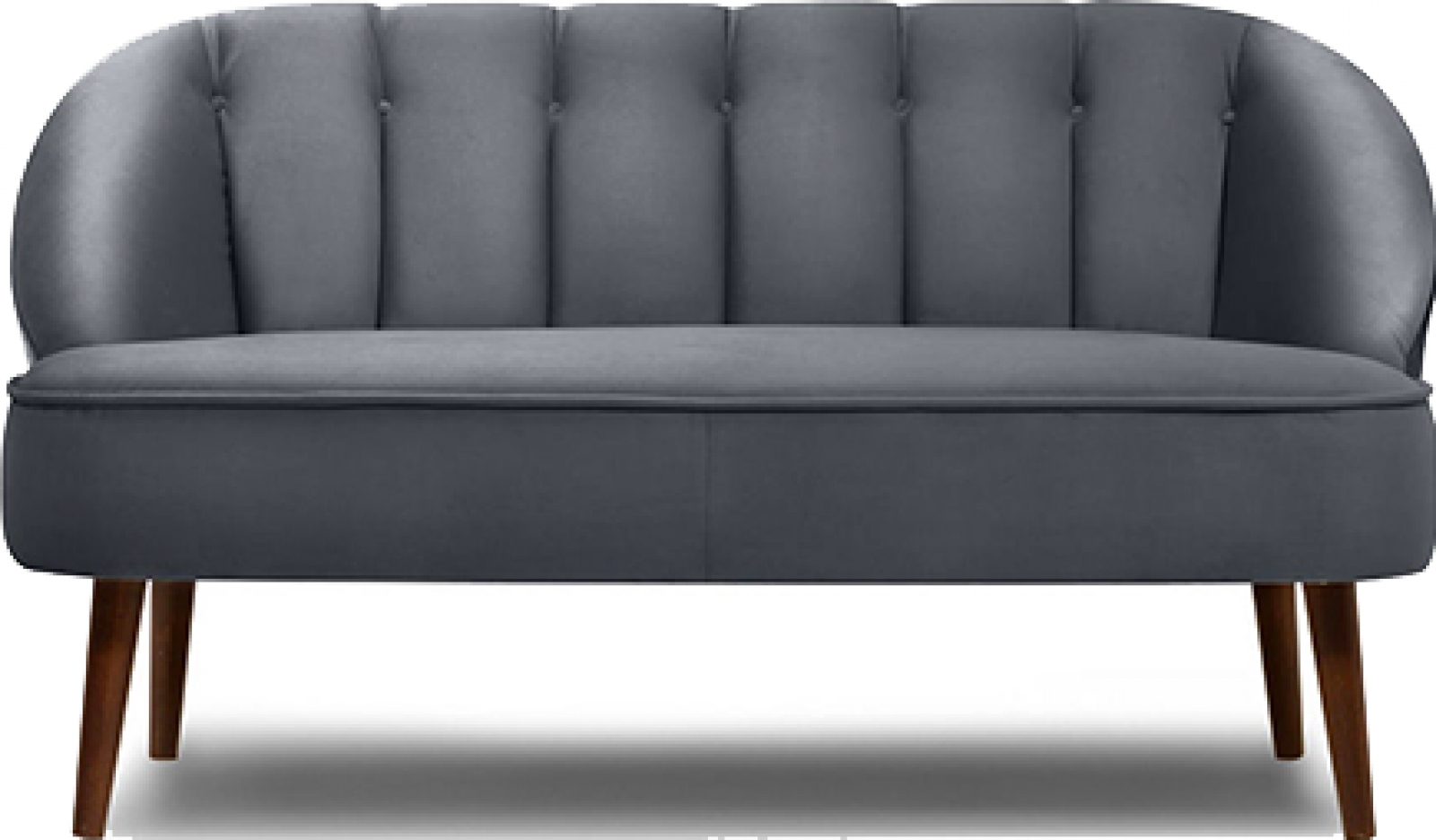 Двухместный диван Mona серого цвета в аренду