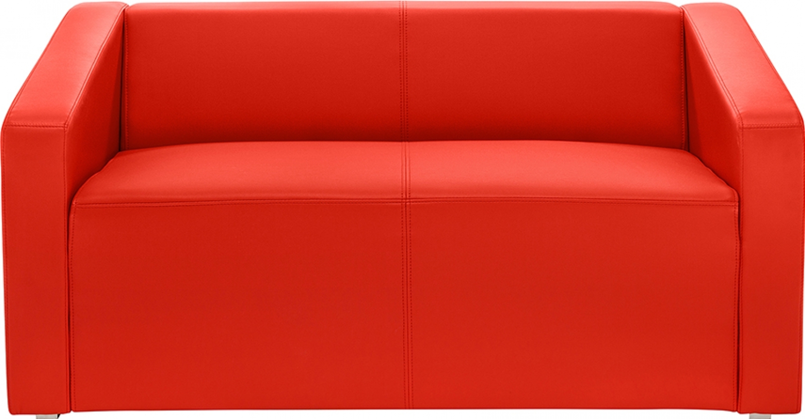 Двухместный диван Red Square красного цвета в аренду