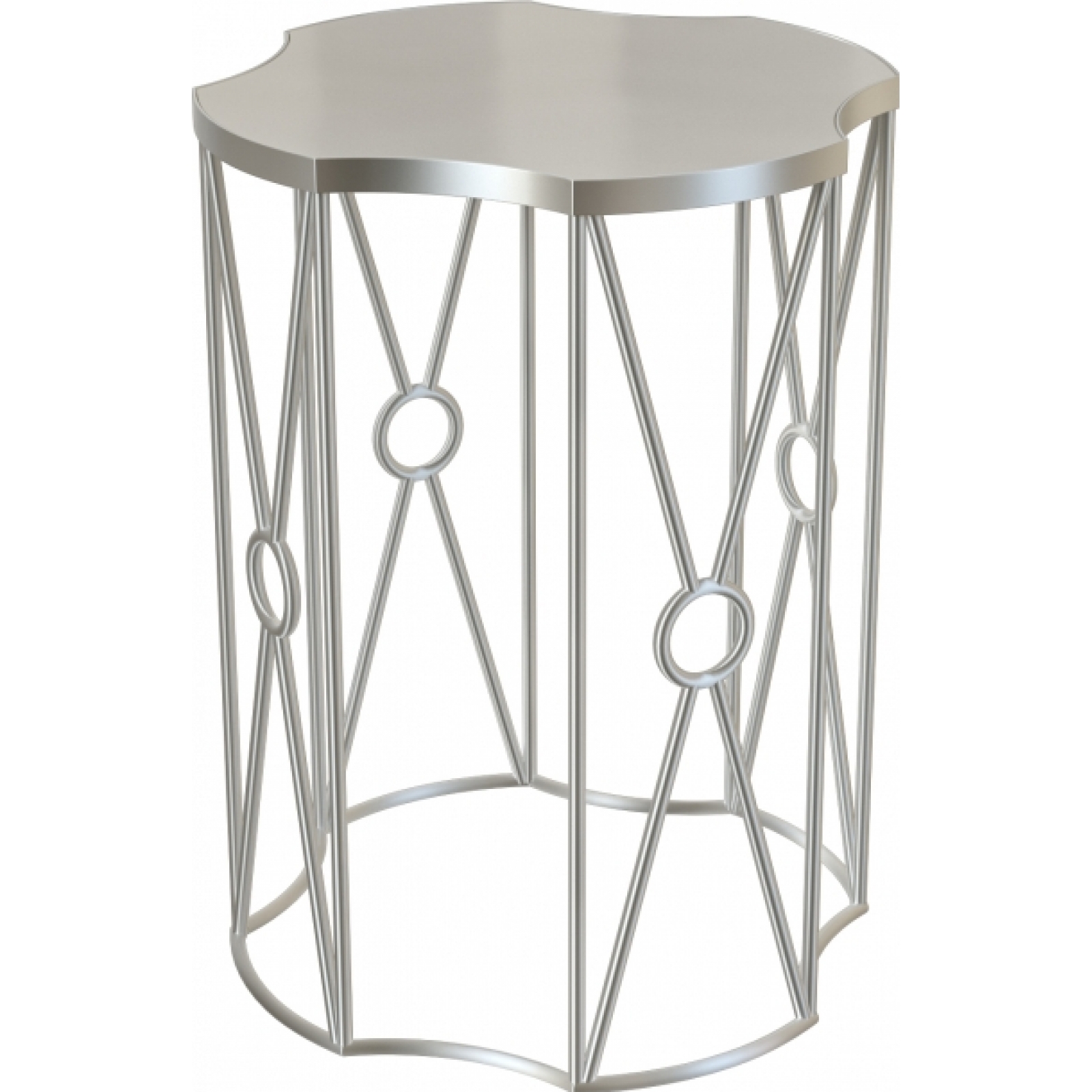 Журнальный стол Sun 70 серебристого цвета в аренду