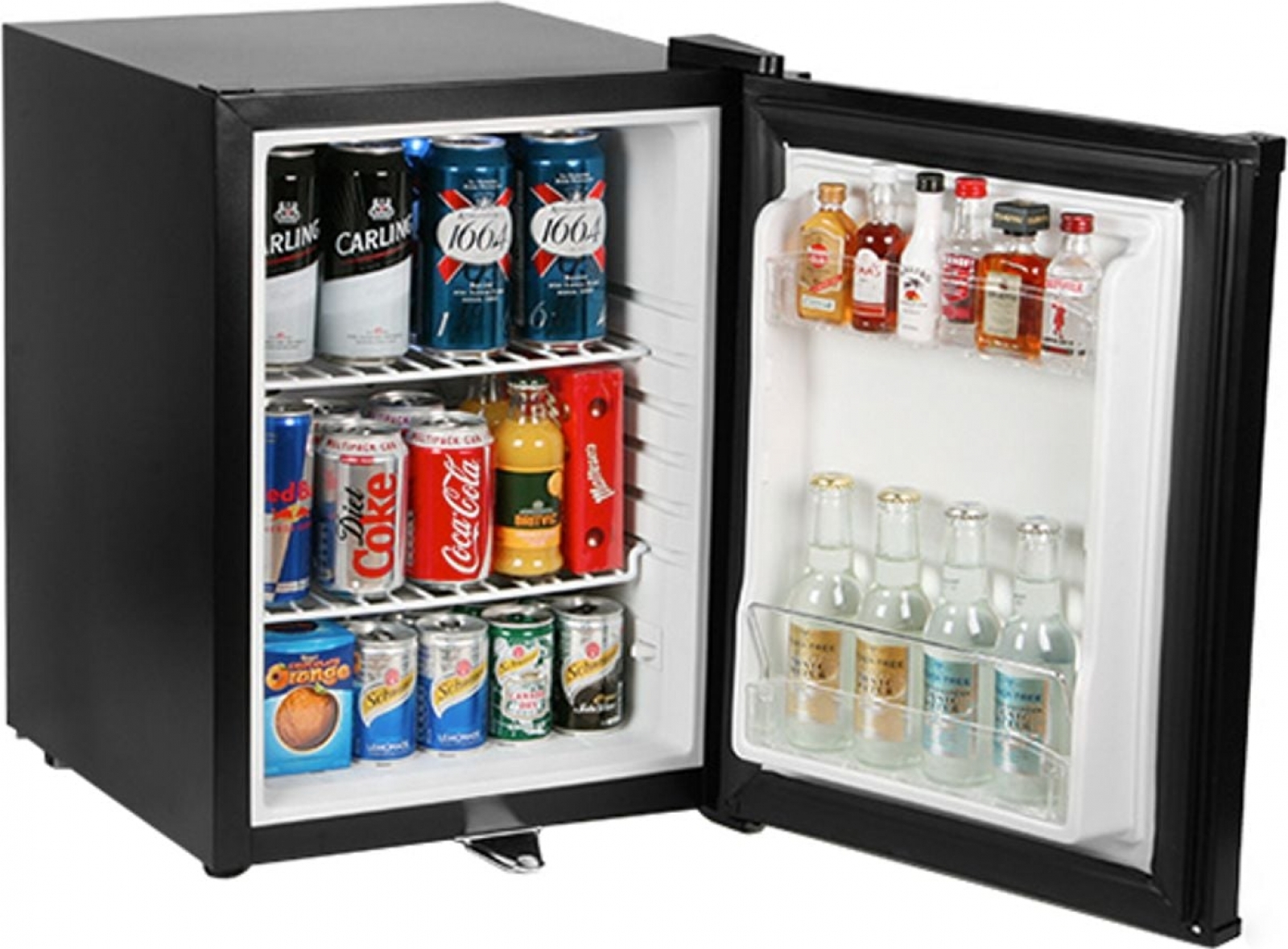 Холодильник, 35 литров черного цвета в аренду