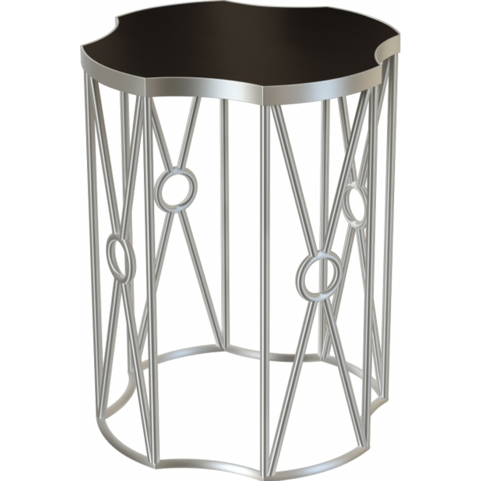 Журнальный стол Sun 55 серебристого цвета в аренду