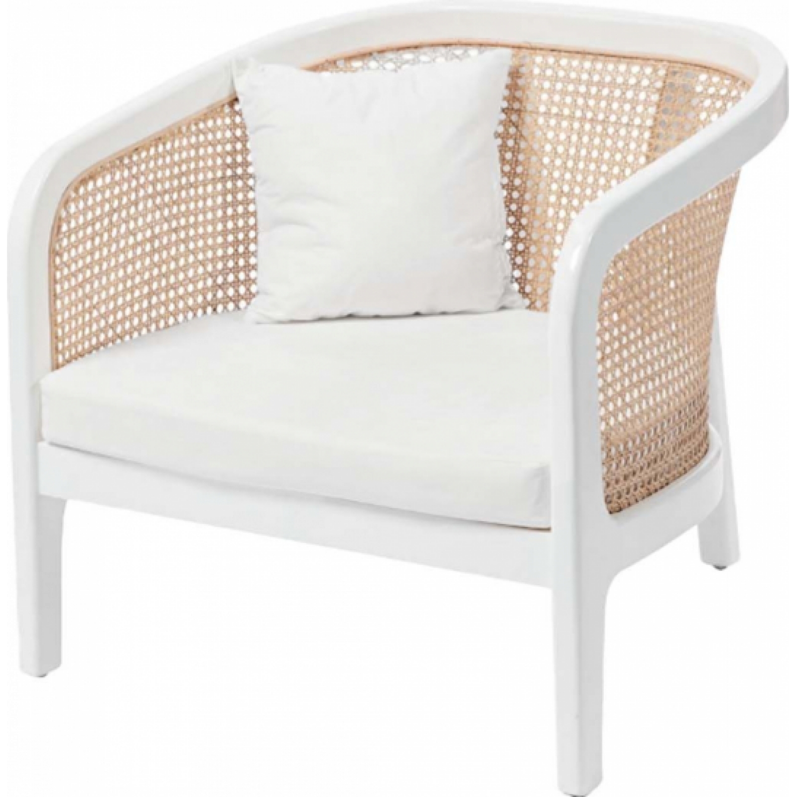 Кресло Манила белого цвета в аренду