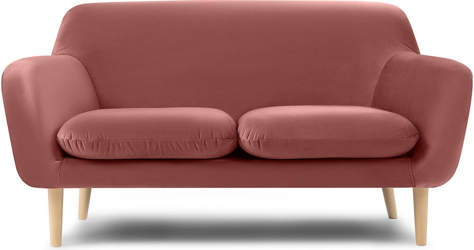 Двухместный диван Danmark розового цвета в аренду