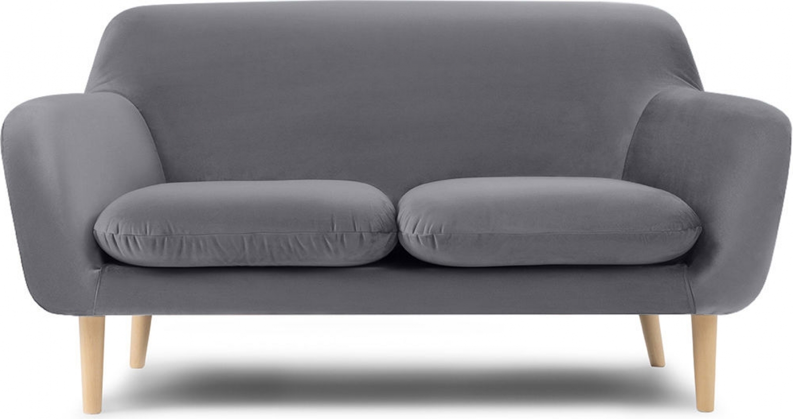 Двухместный диван Danmark серого цвета в аренду