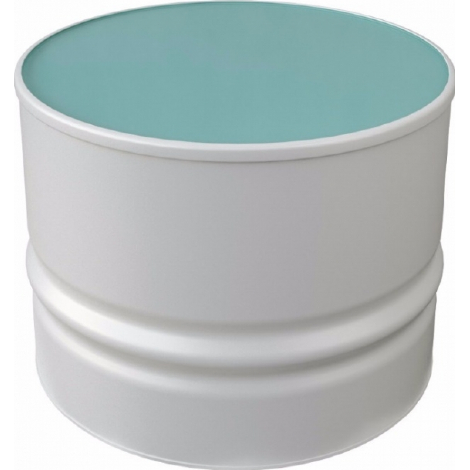 Журнальный стол Barrel Table белого цвета в аренду