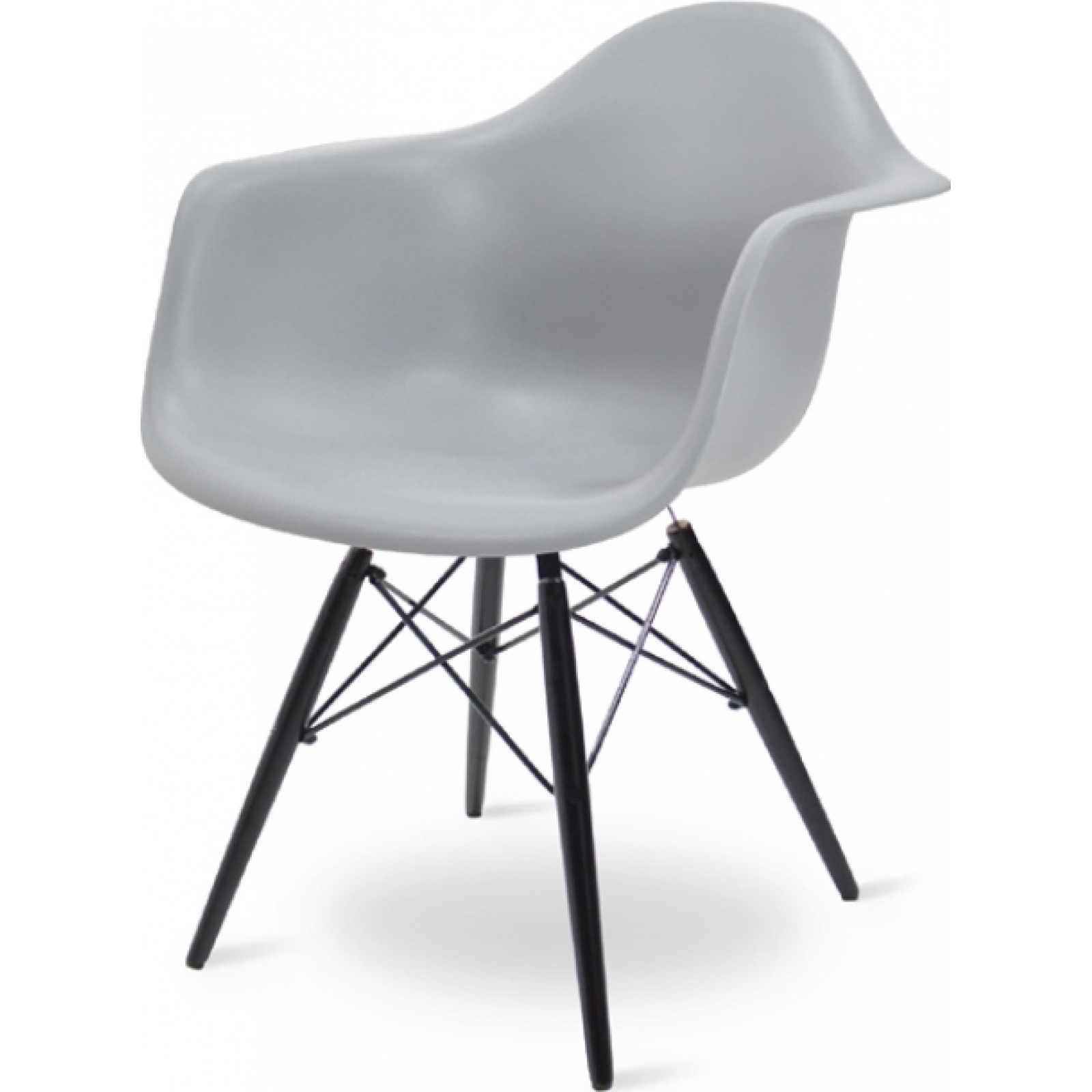 Стул Eames DAW серого цвета в аренду