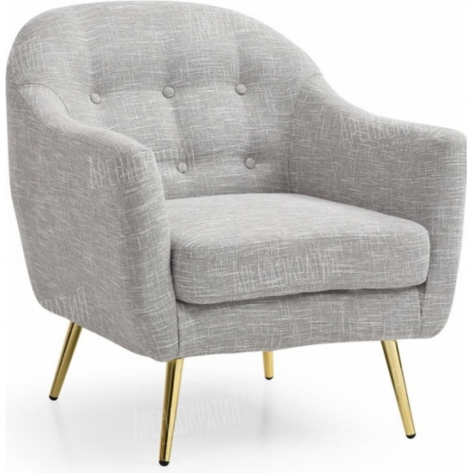 Кресло Carmen серого цвета в аренду