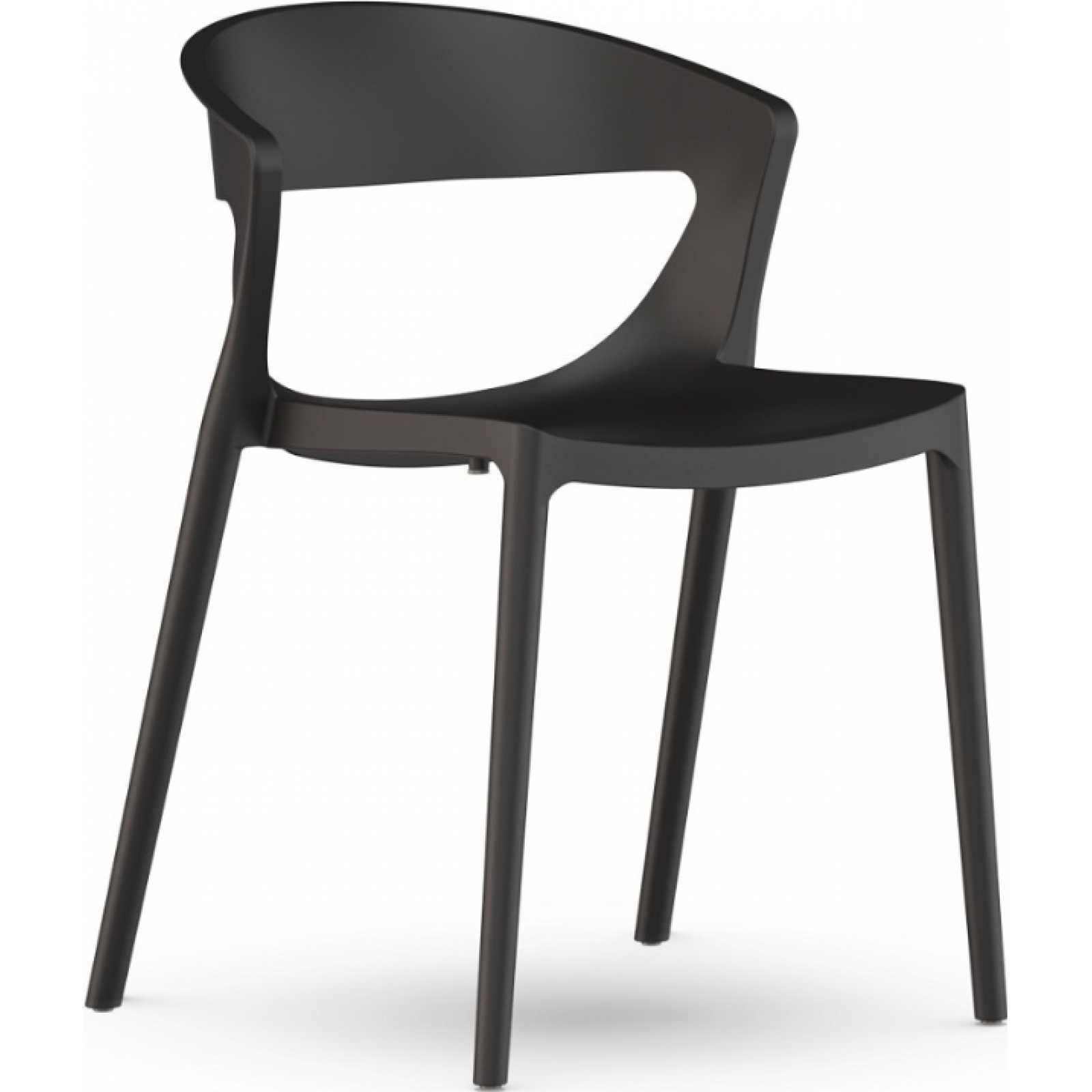 Стул Evo черного цвета в аренду