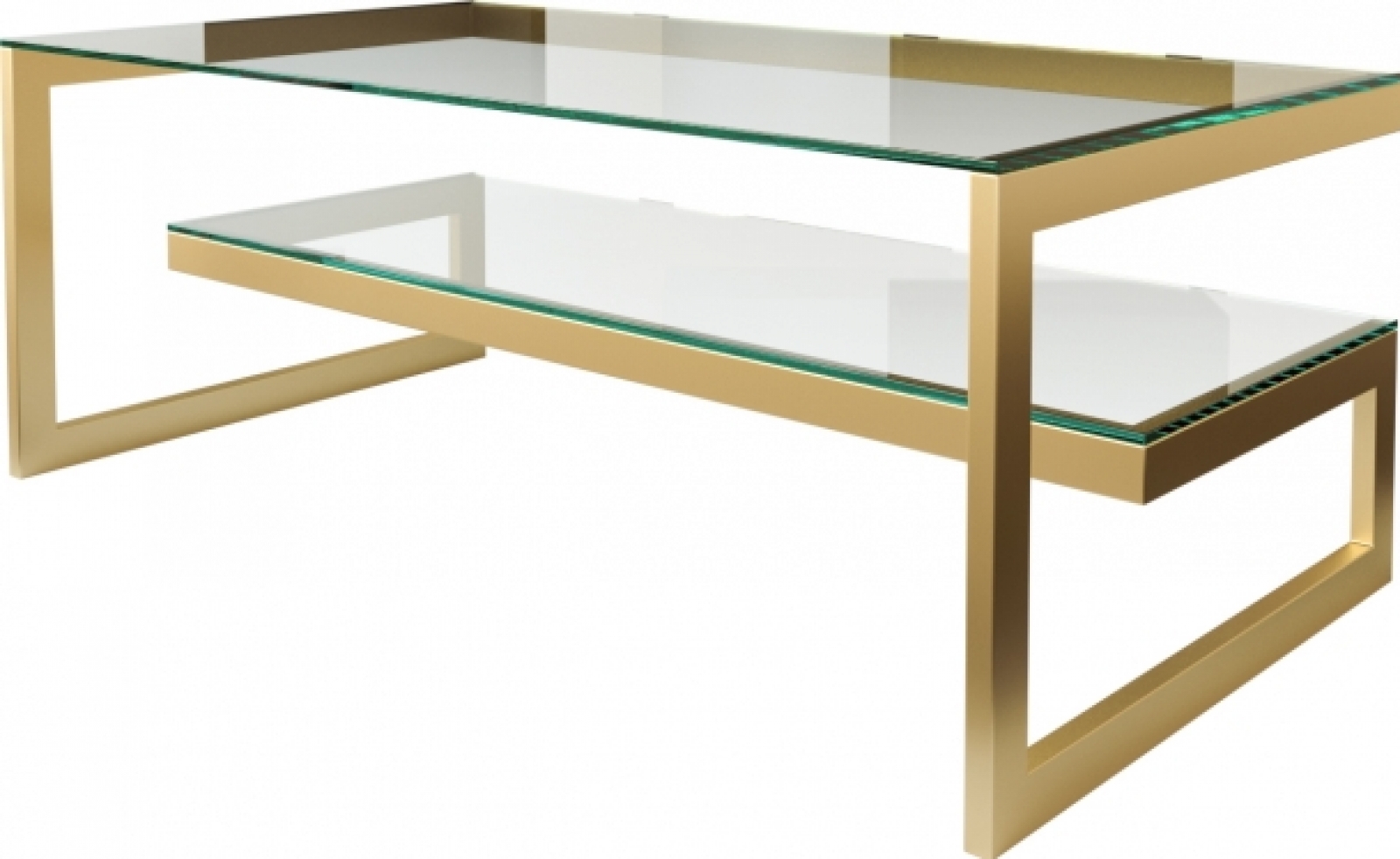 Журнальный стол Andrian золотистого цвета в аренду