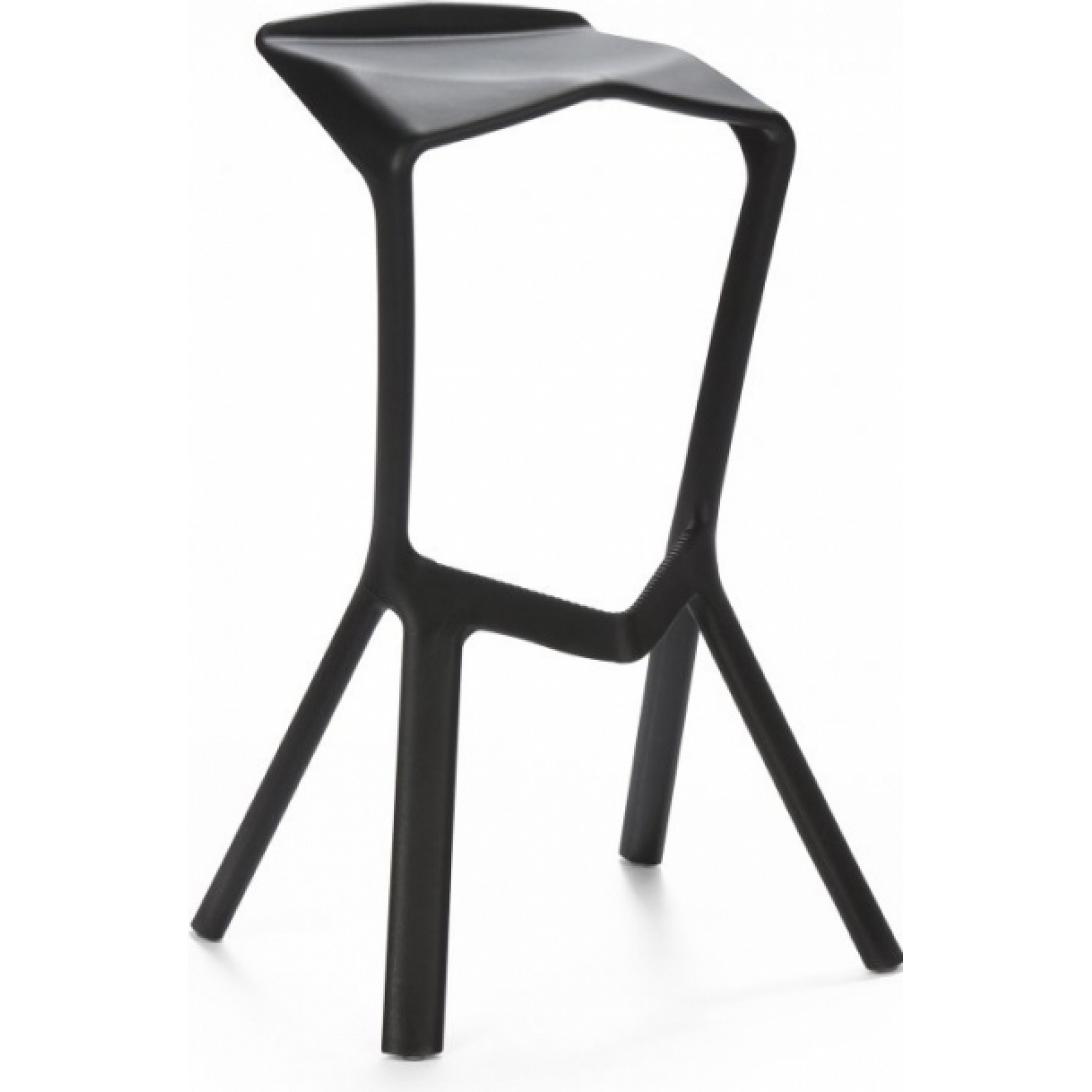 Барный стул Miura черного цвета в аренду