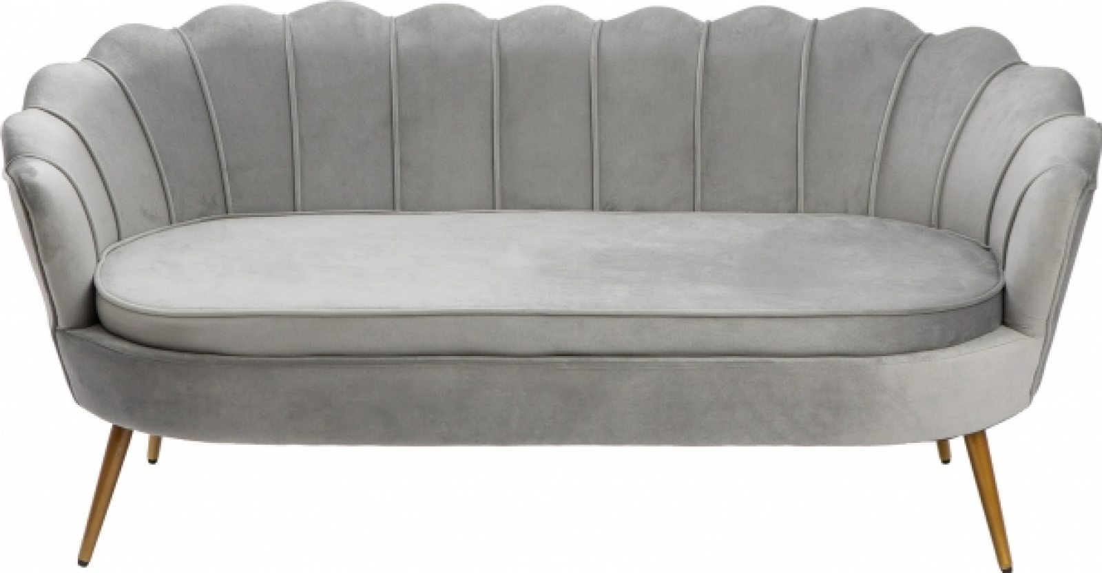 Двухместный диван Shell серого цвета в аренду