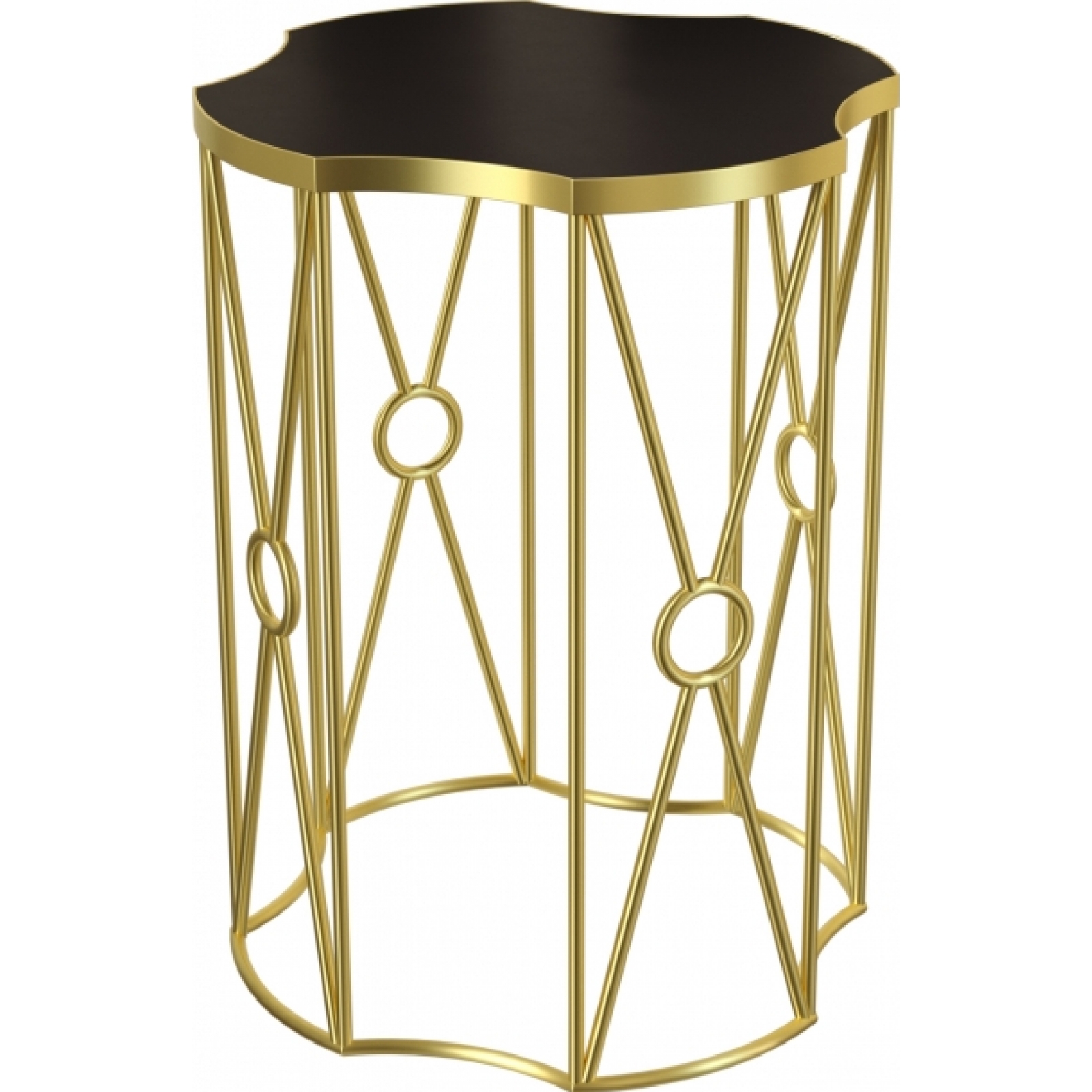 Журнальный стол Sun 70 золотистого цвета в аренду