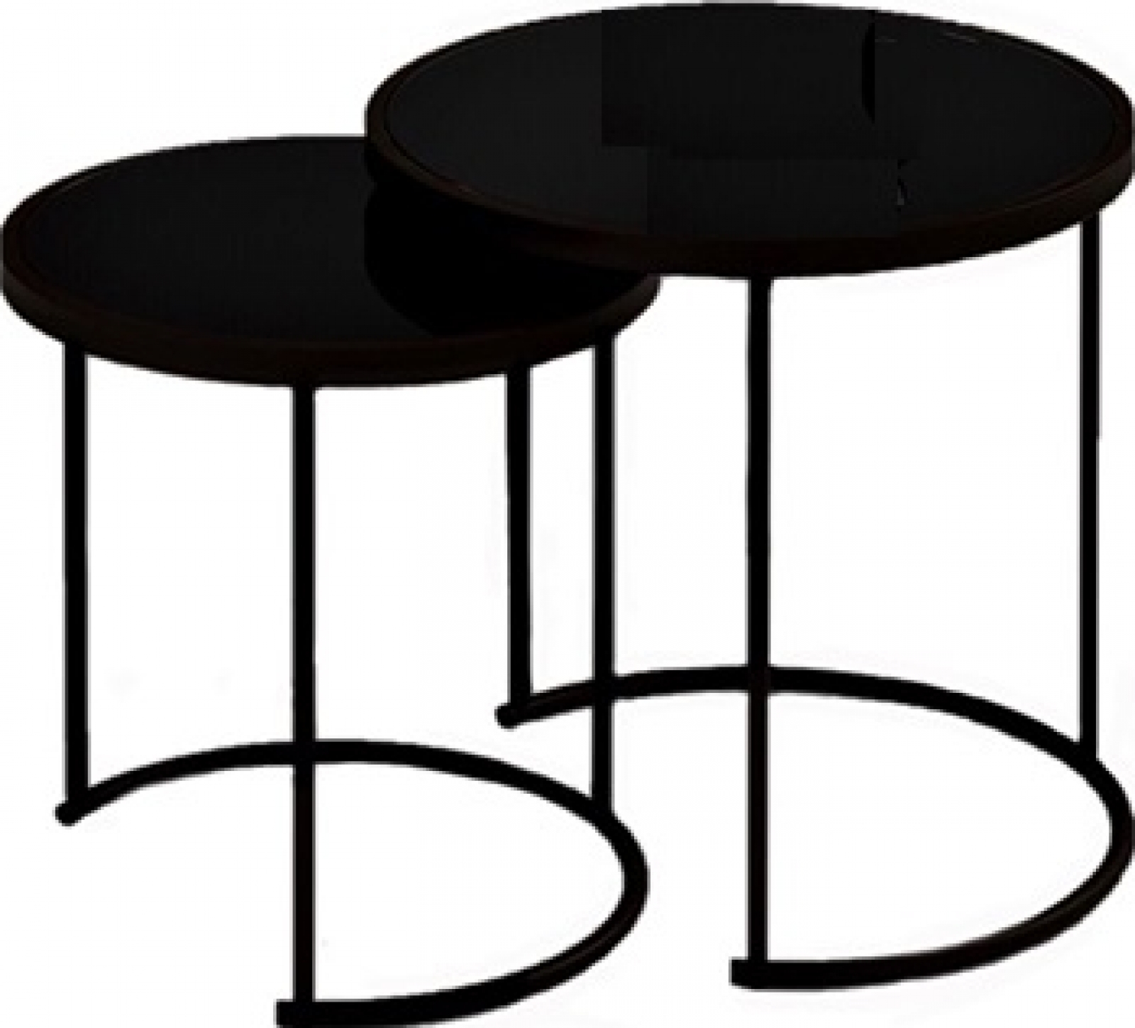 Журнальный стол Double черного цвета в аренду