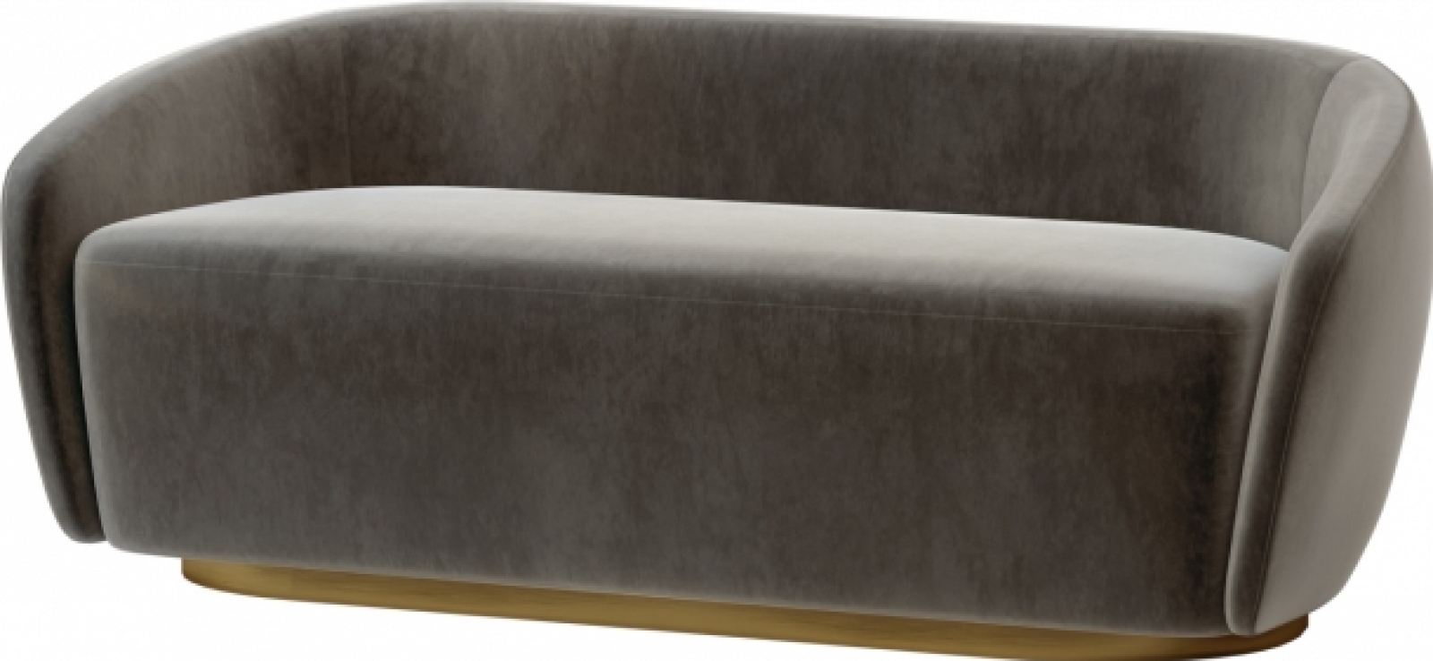 Трехместный диван Bajanetti серого цвета в аренду