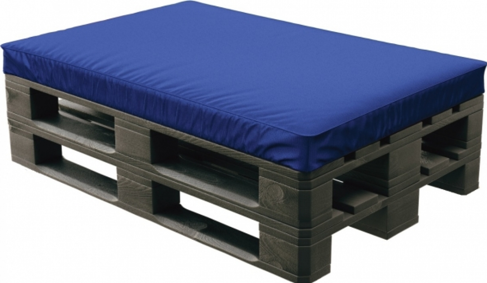 Пуф Black с синей подушкой в аренду