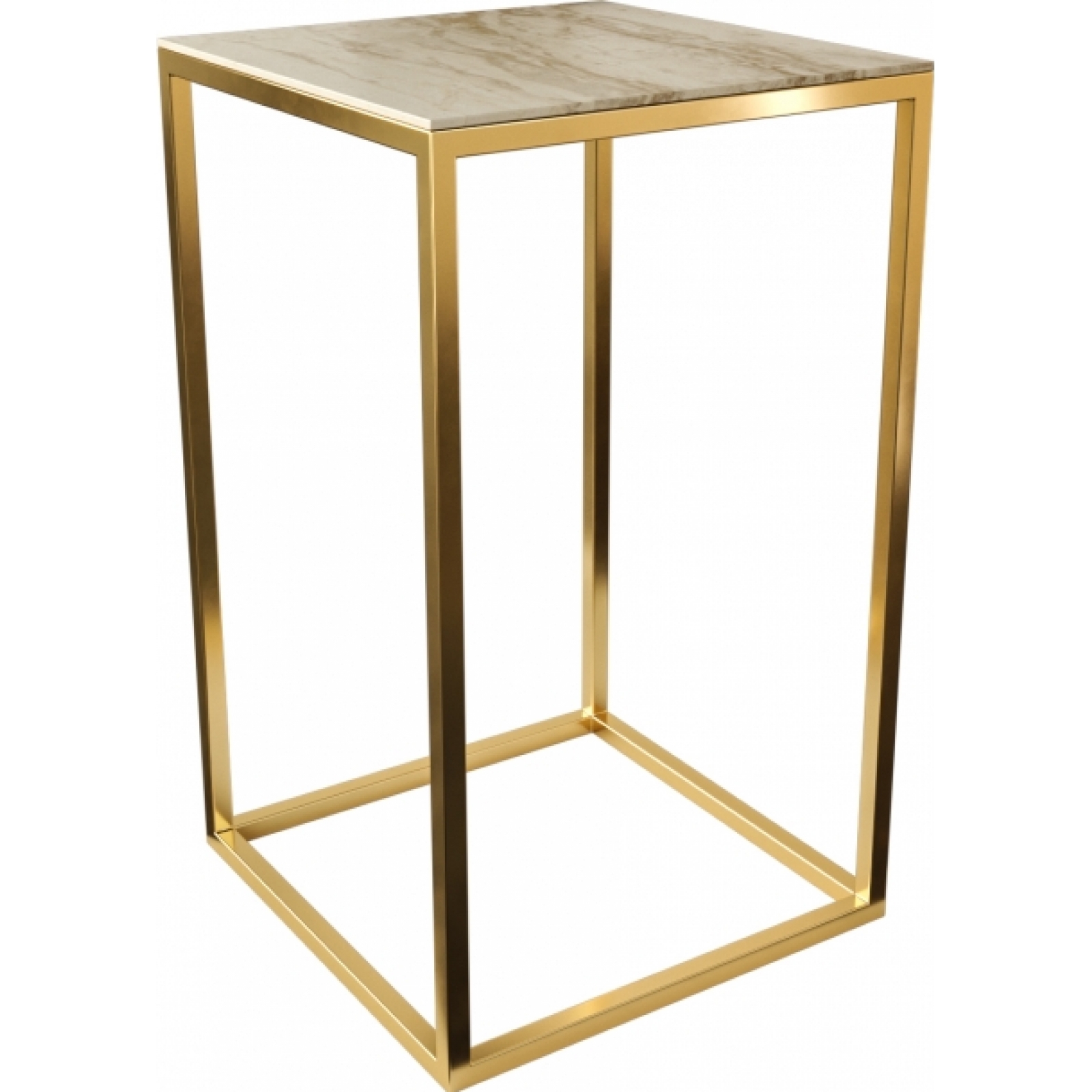 Стол-консоль золотистого цвета в аренду