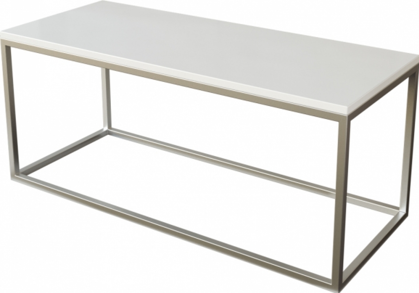 Журнальный стол Silver белого цвета в аренду