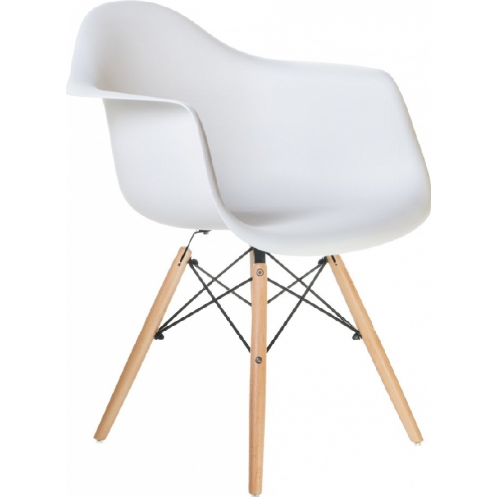 Стул Eames DAW белого цвета в аренду