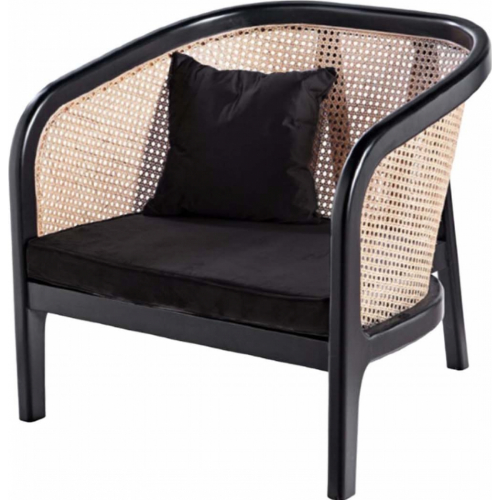 Кресло Манила черного цвета в аренду