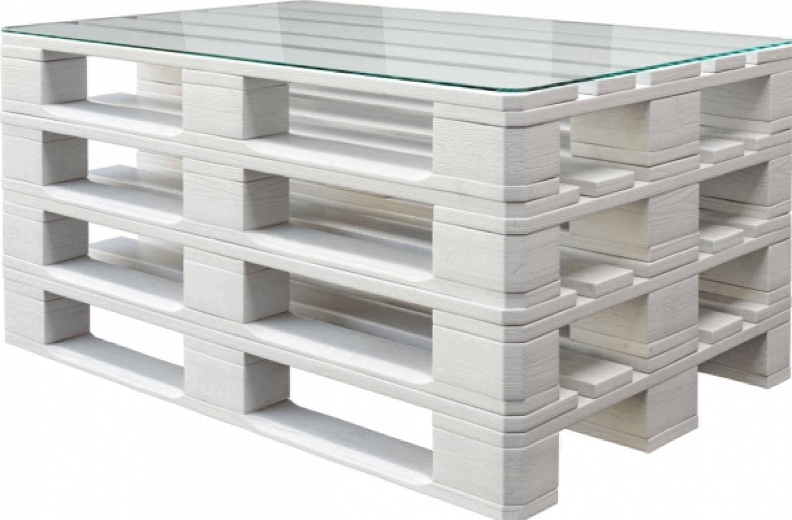 Стол Pallet белого цвета в аренду