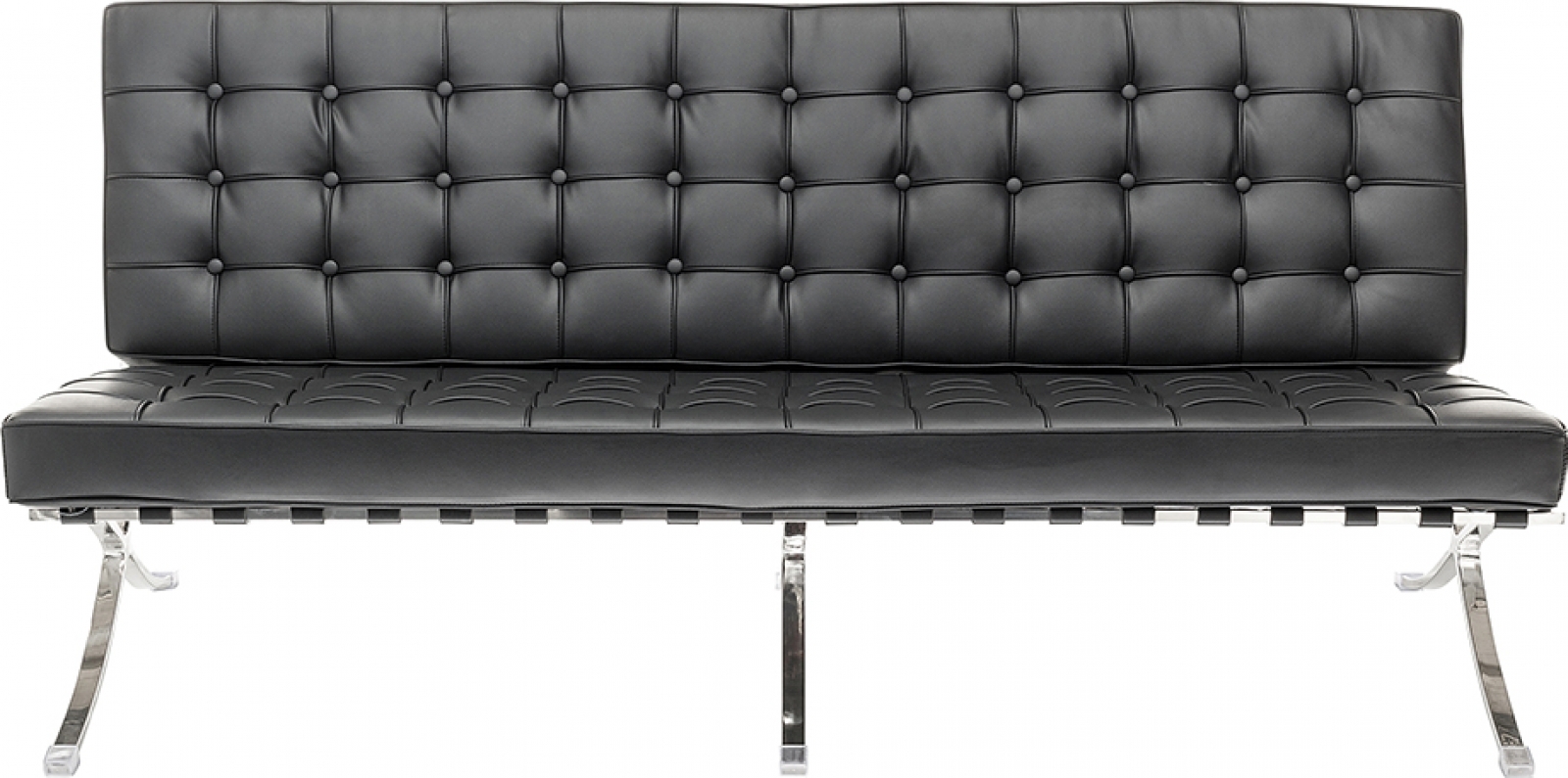 Трехместный диван Barcelona черного цвета в аренду