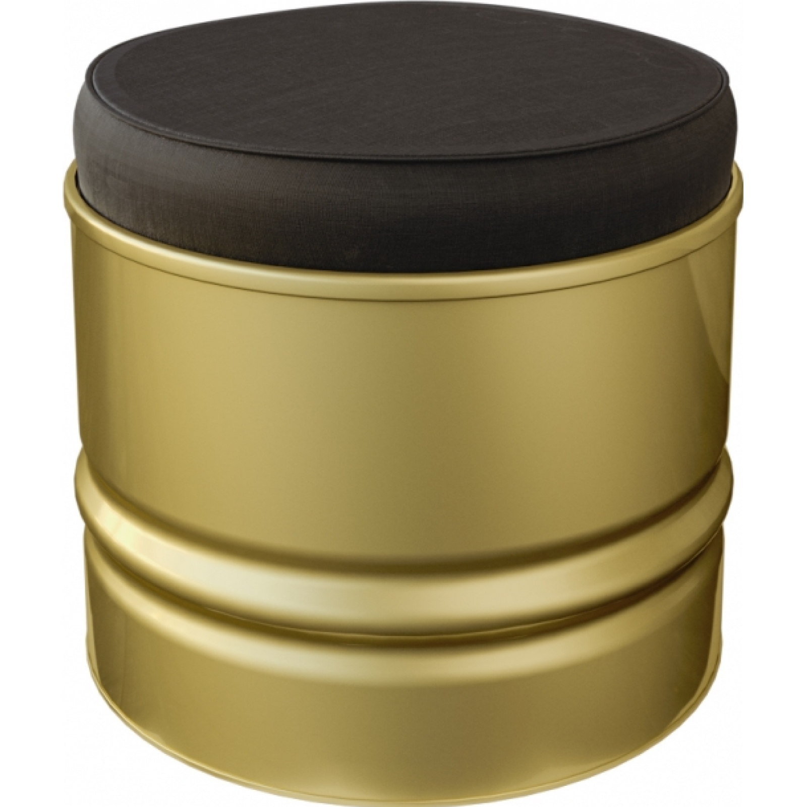 Пуф Barrel золотистого цвета в аренду