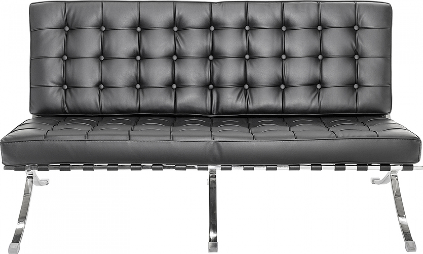 Двухместный диван Barcelona черного цвета в аренду