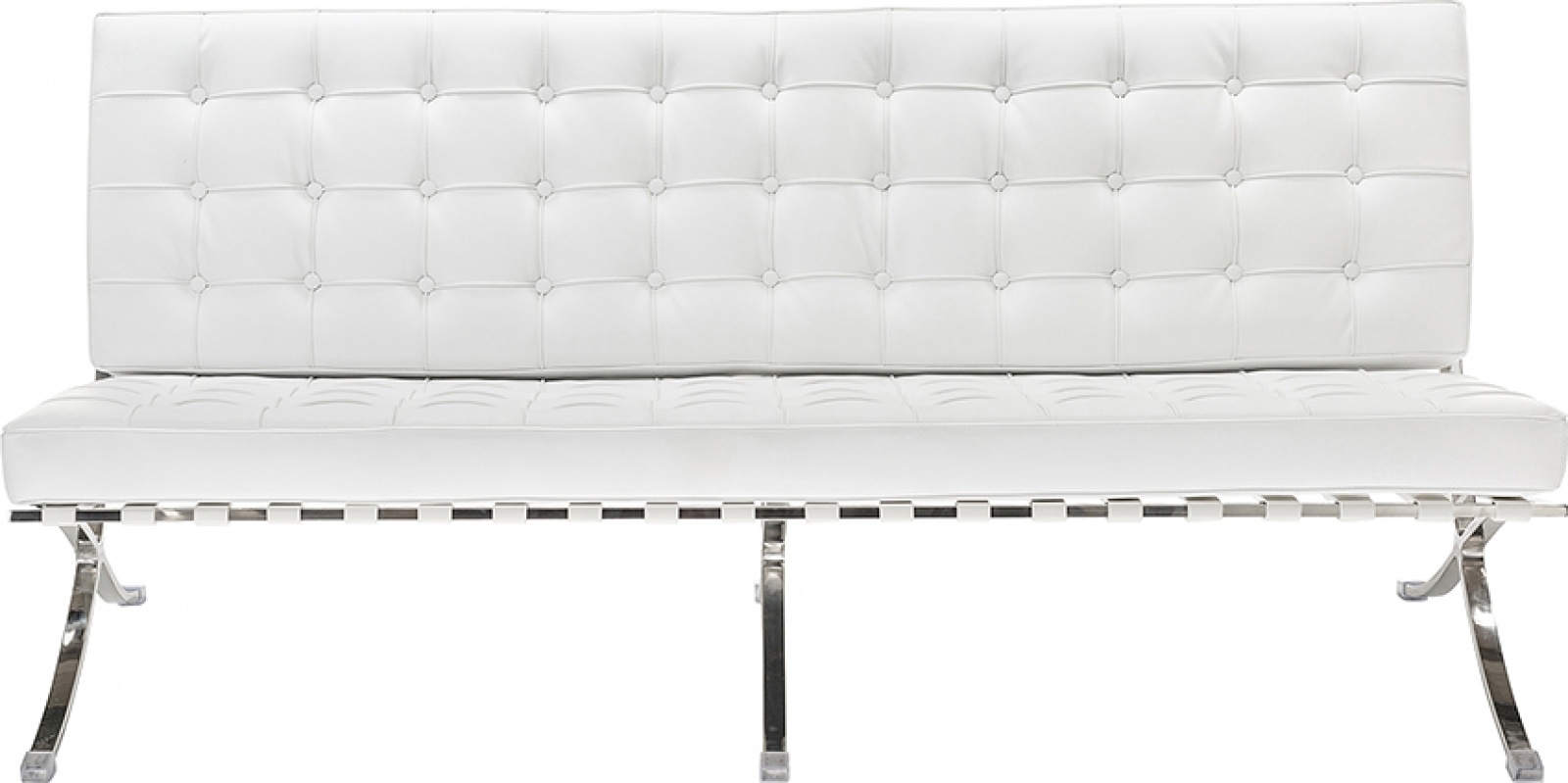 Трехместный диван Barcelona белого цвета в аренду