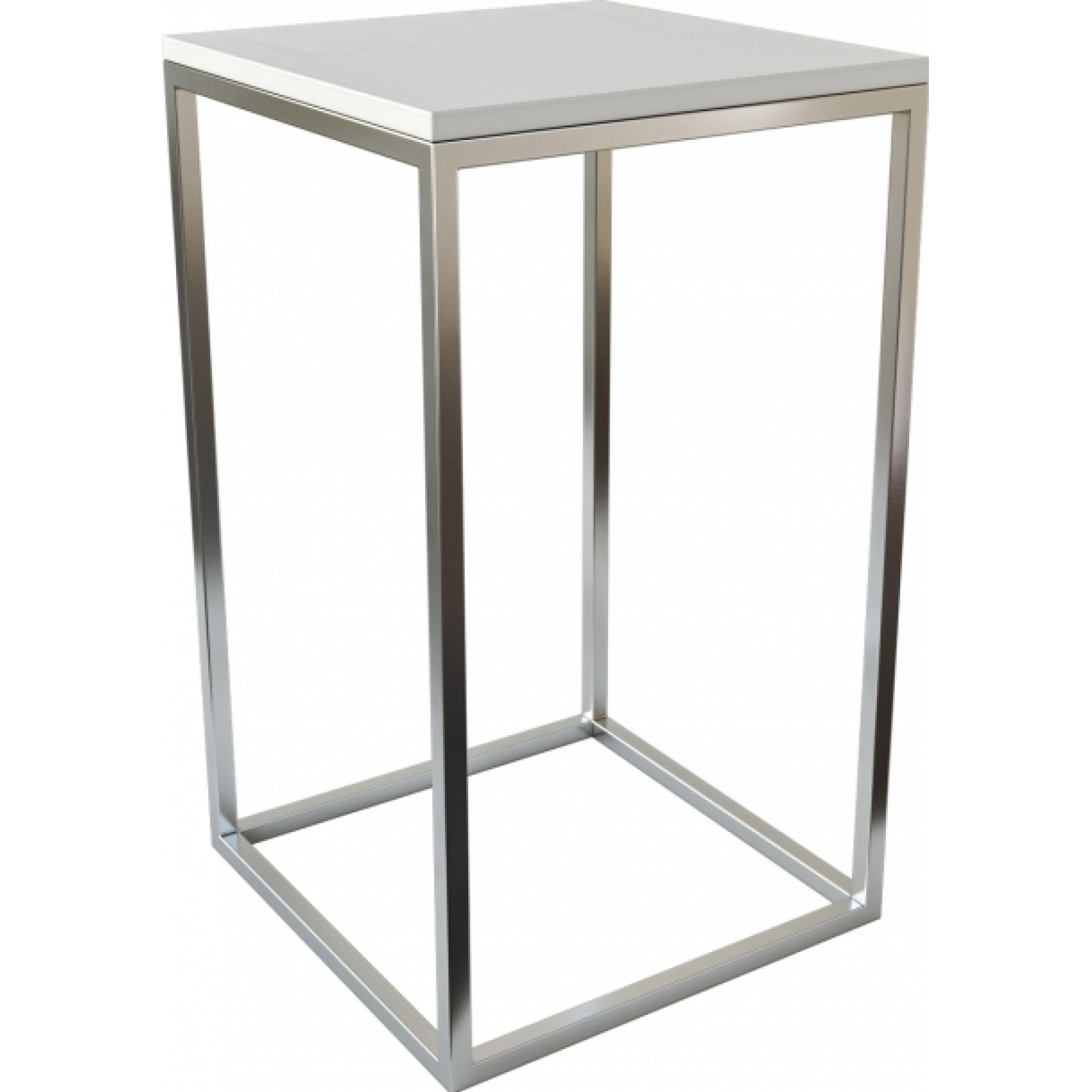 Стол-консоль серебристого цвета в аренду