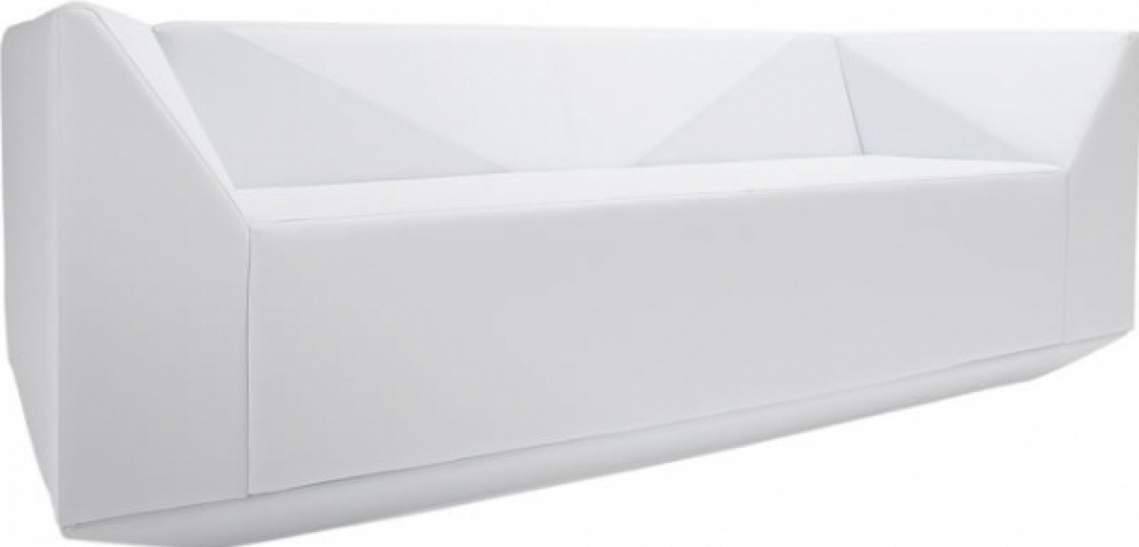 Трехместный диван Diamond белого цвета в аренду