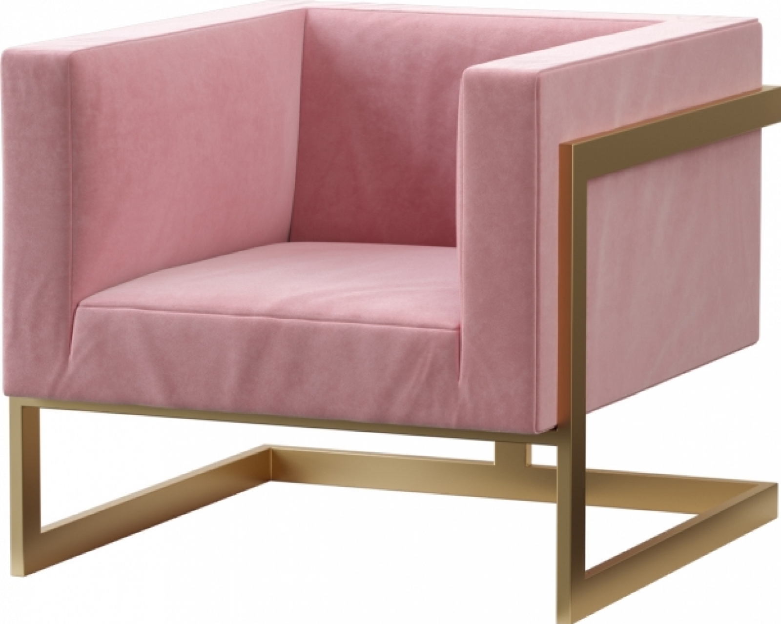 Кресло Andrian розового цвета в аренду