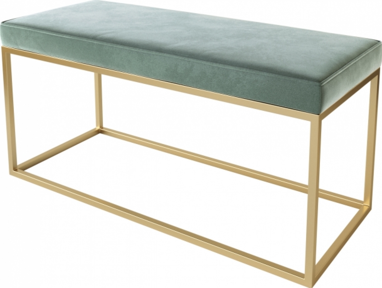 Банкетка Gold зеленого цвета в аренду